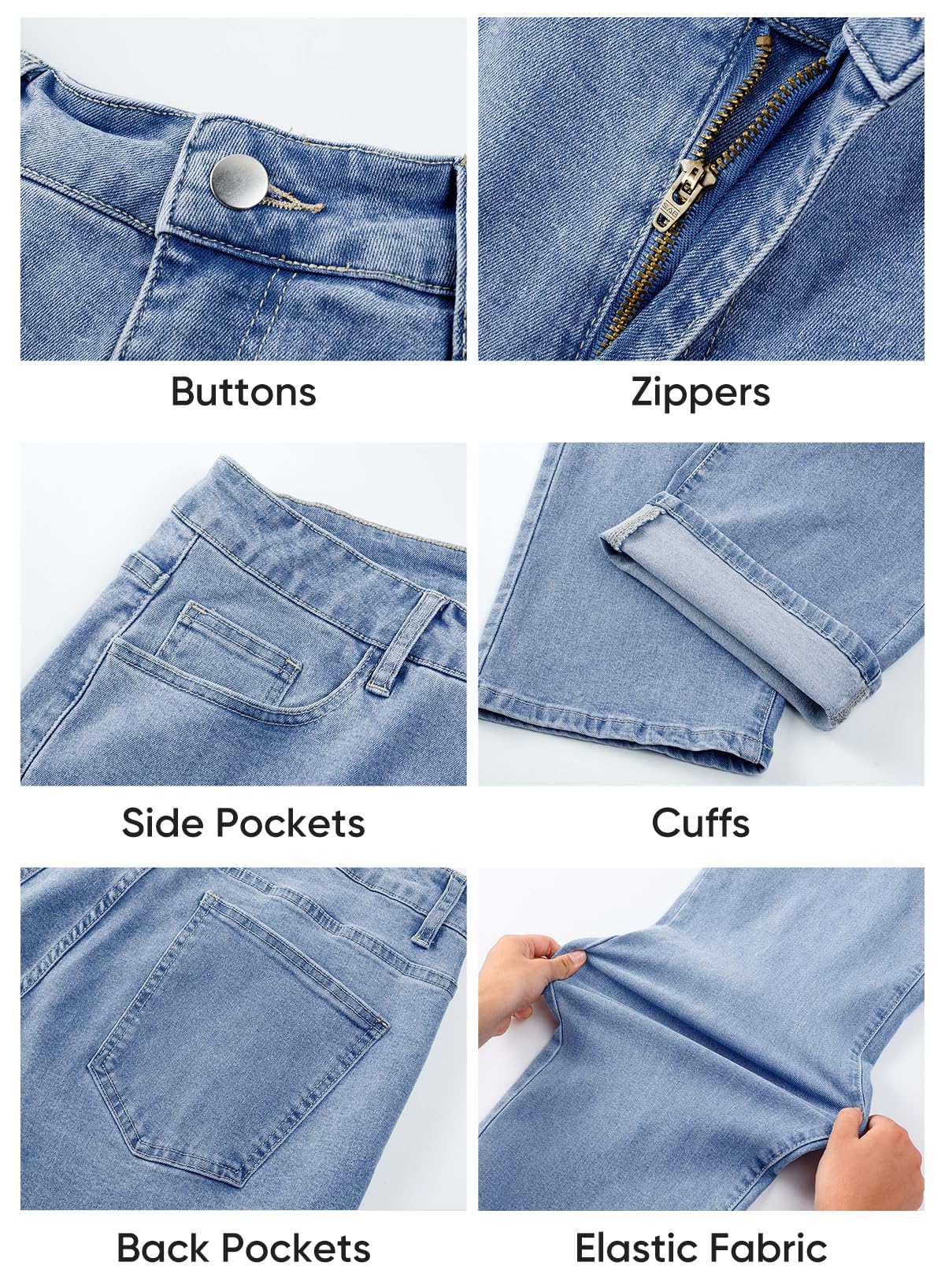JMIERR Mens Baggy Jeans Wide Leg Y2K Loose Fit Denim Pants | Vintage Relaxed Loose Fit, Stretch, Straight Leg, Skater Streetwear, 5 Pockets, Casual Carpenter Jean, Hip Hop