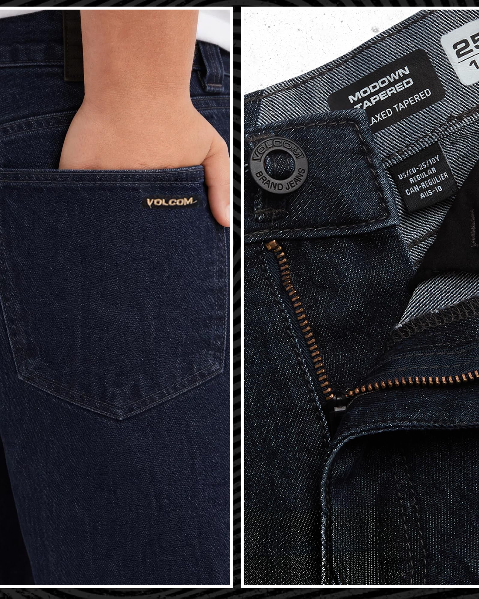 Volcom Boys' Regular Fit Pull-On Denim Jeans, 5-Pocket Style | Relaxed Comfort That Moves with Growing Kids, a Classic Timeless Look for School, Weekends or Everyday Wear
