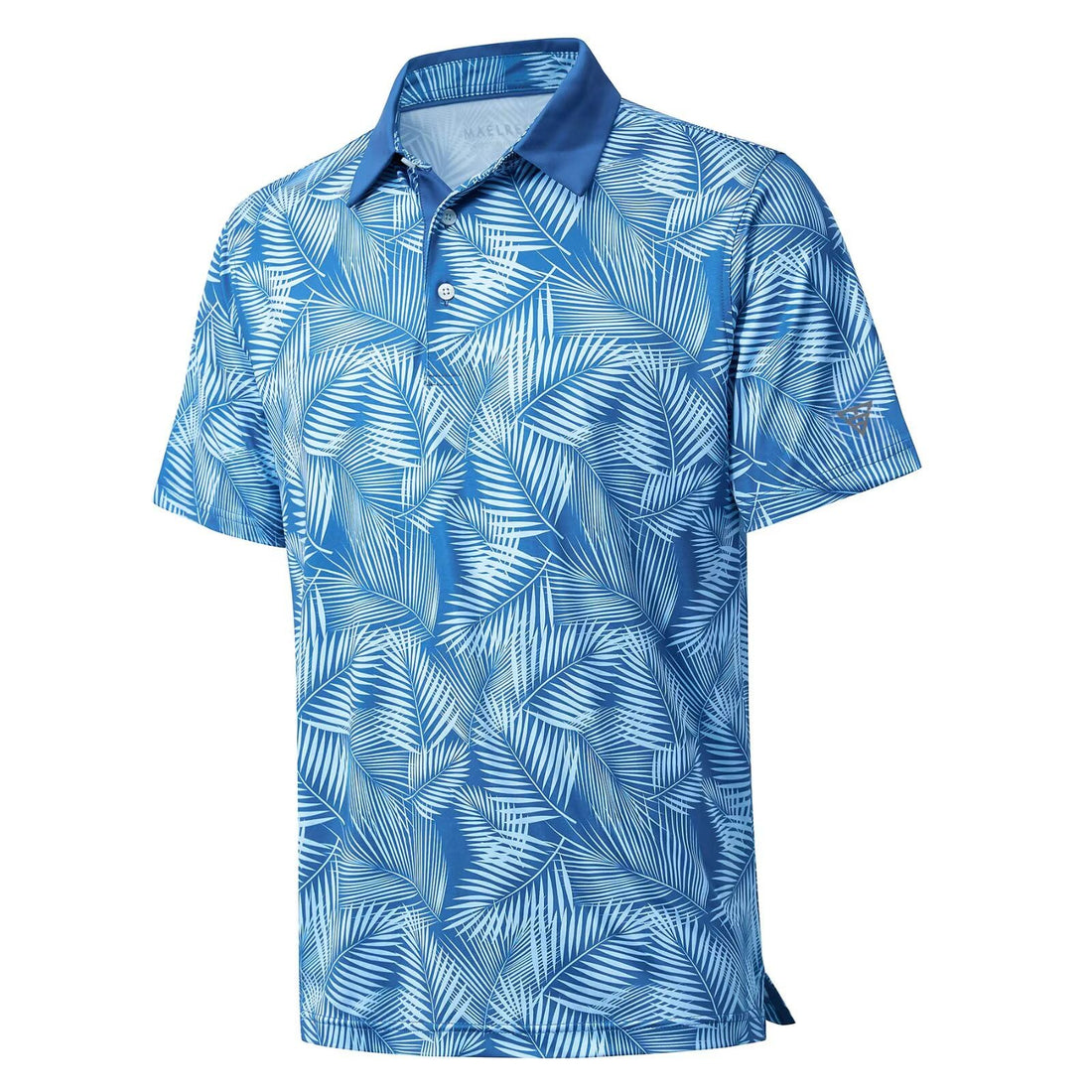 Golf Shirts for Men Dry Fit Short Sleeve Print Performance Moisture Wicking Polo Shirt