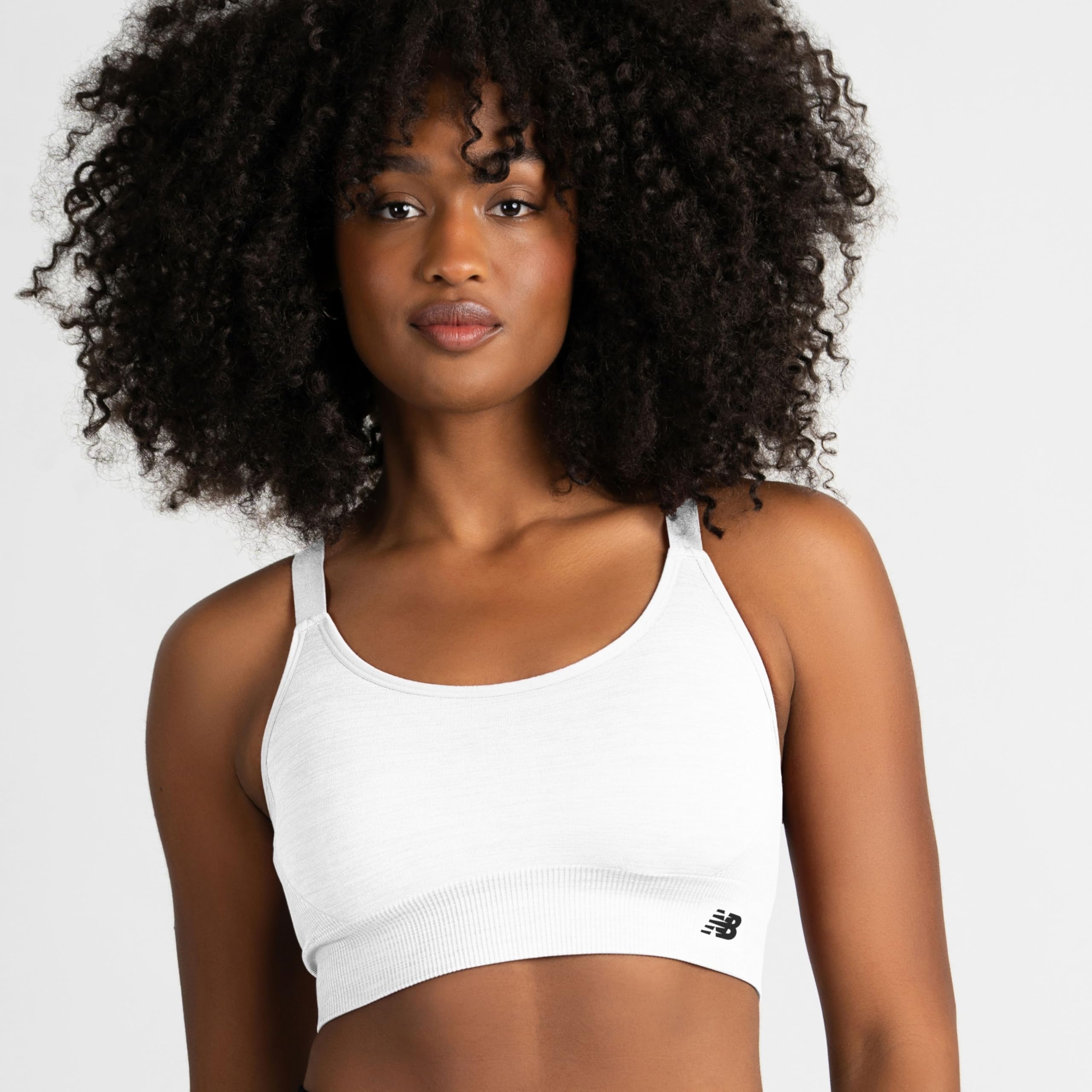 New Balance 3 Pack Seamless Sports Bras for Women, Cami Keyhole Breathability, Gym Sports Bra, Yoga Workout Set