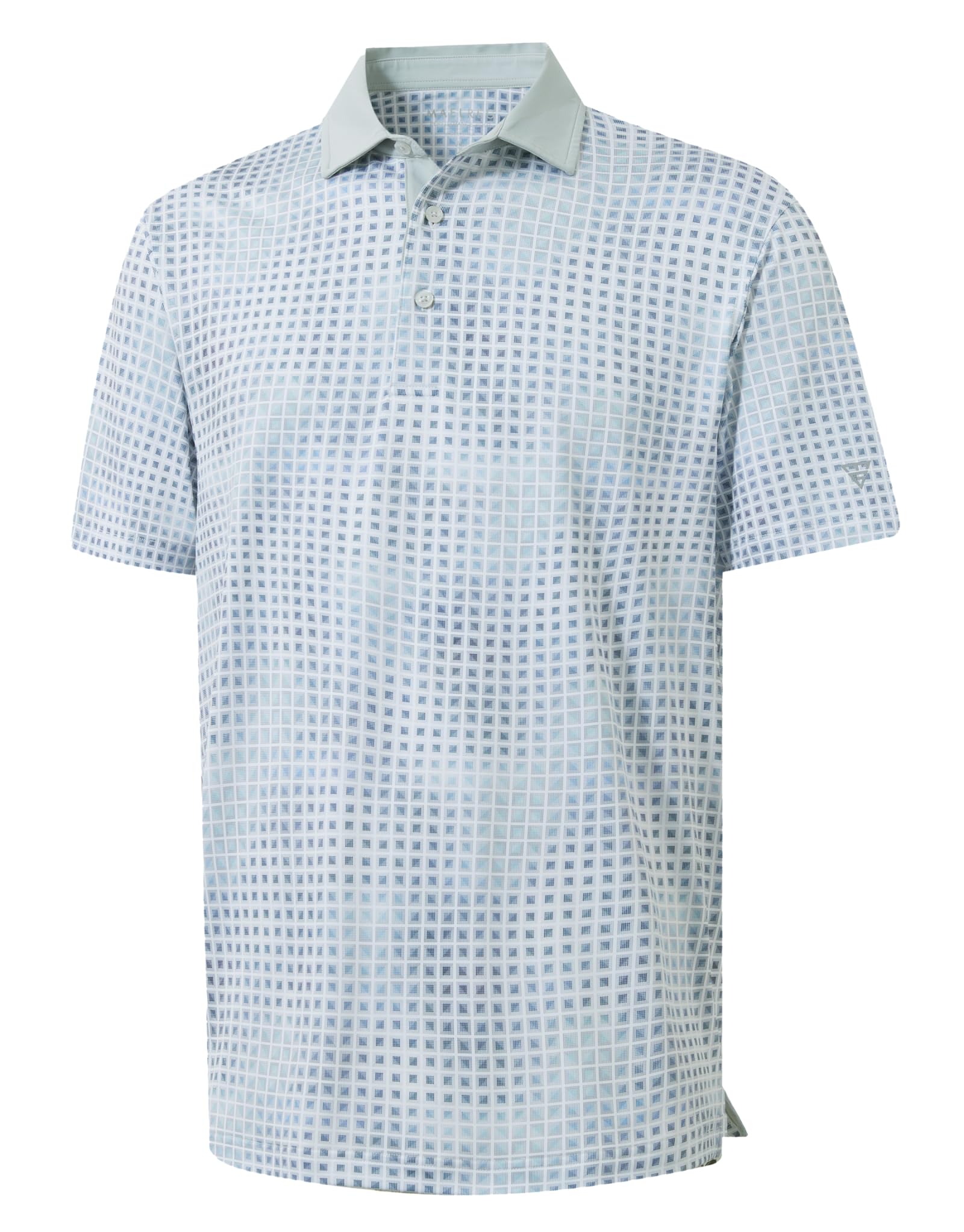 M MAELREG Golf Shirts for Men Short Sleeve Print Patterns Moisture Wicking Performance Lightweight Collared Mens Polo Shirts