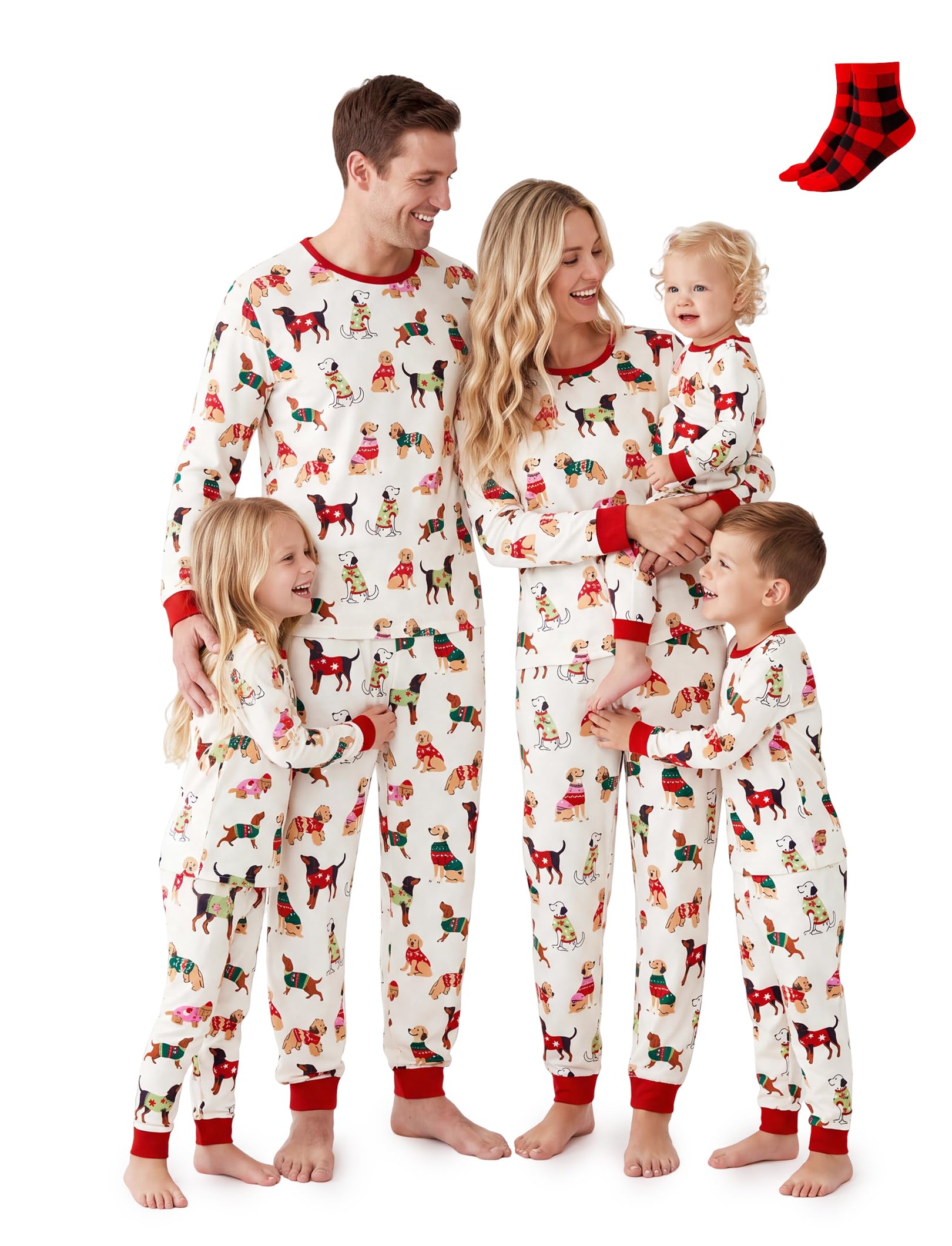 PATPAT Family Christmas Pajamas Matching Sets : Holiday Sleepwear Xmas PJS