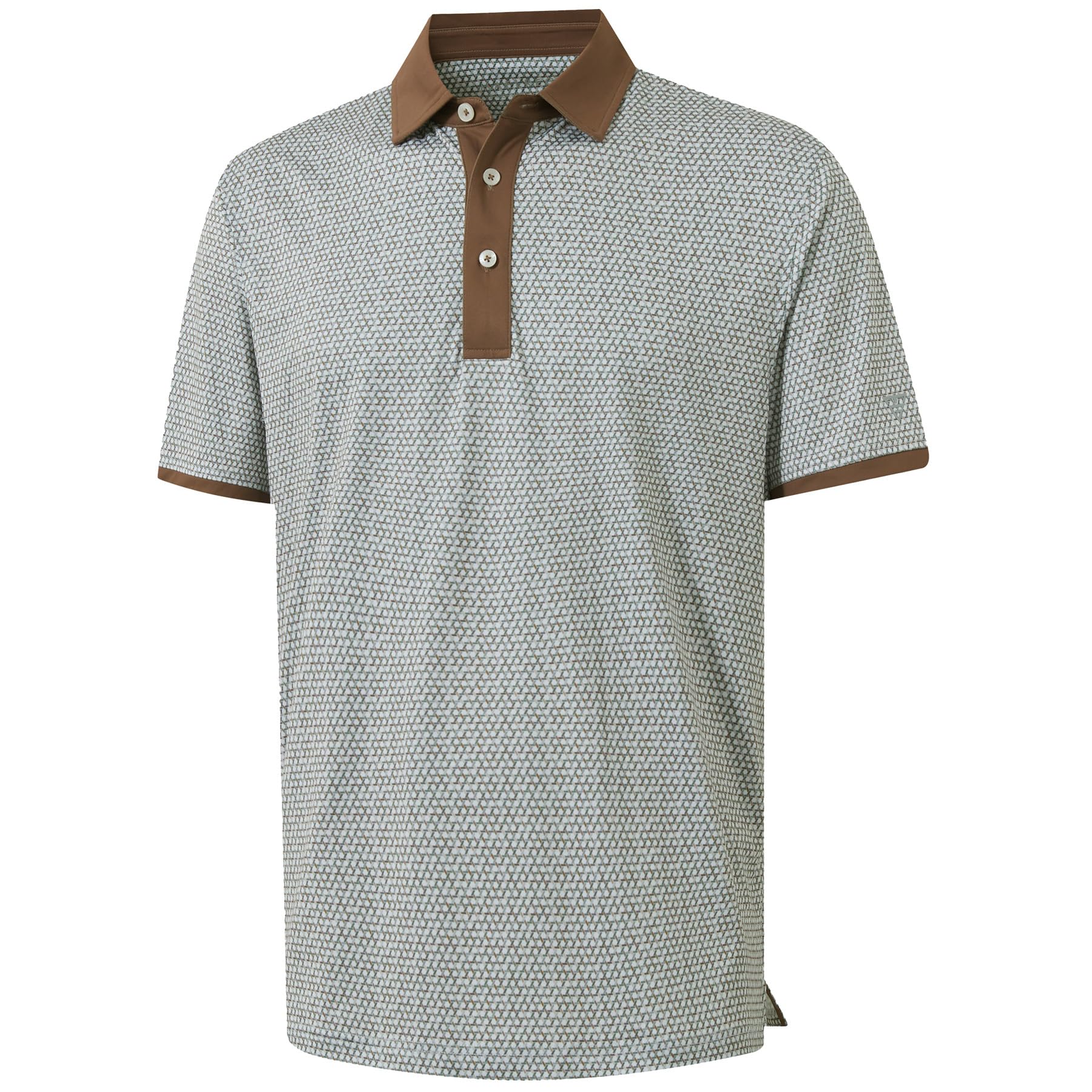 M MAELREG Golf Polo Shirts for Men Dry Fit Performance Lightweight Printing Contrast Collar Mens Golf Shirts Short Sleeve