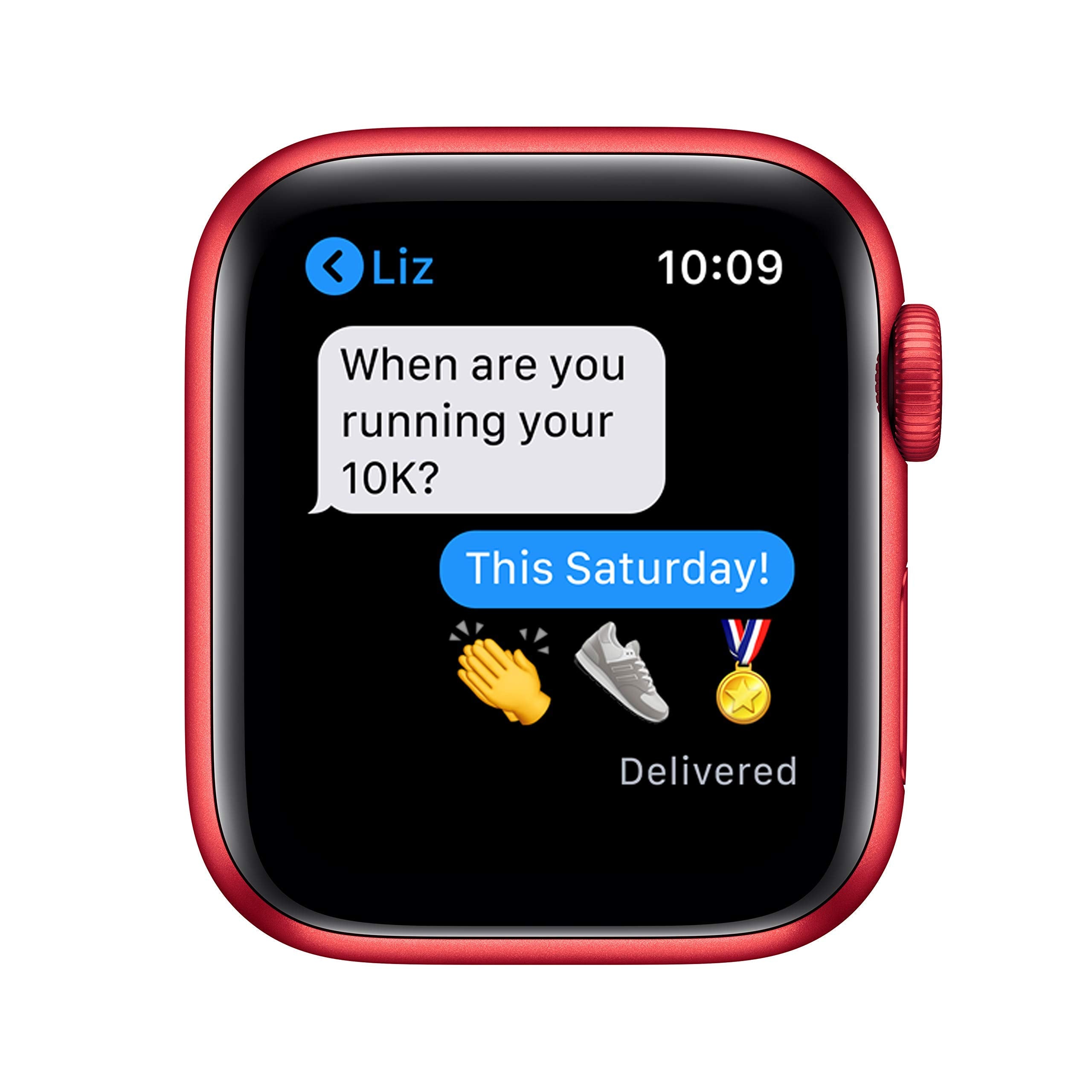 Apple Watch Series 6 (GPS + Cellular, 40mm) - Gold Aluminum Case with Pink Sand Sport Band (Renewed)