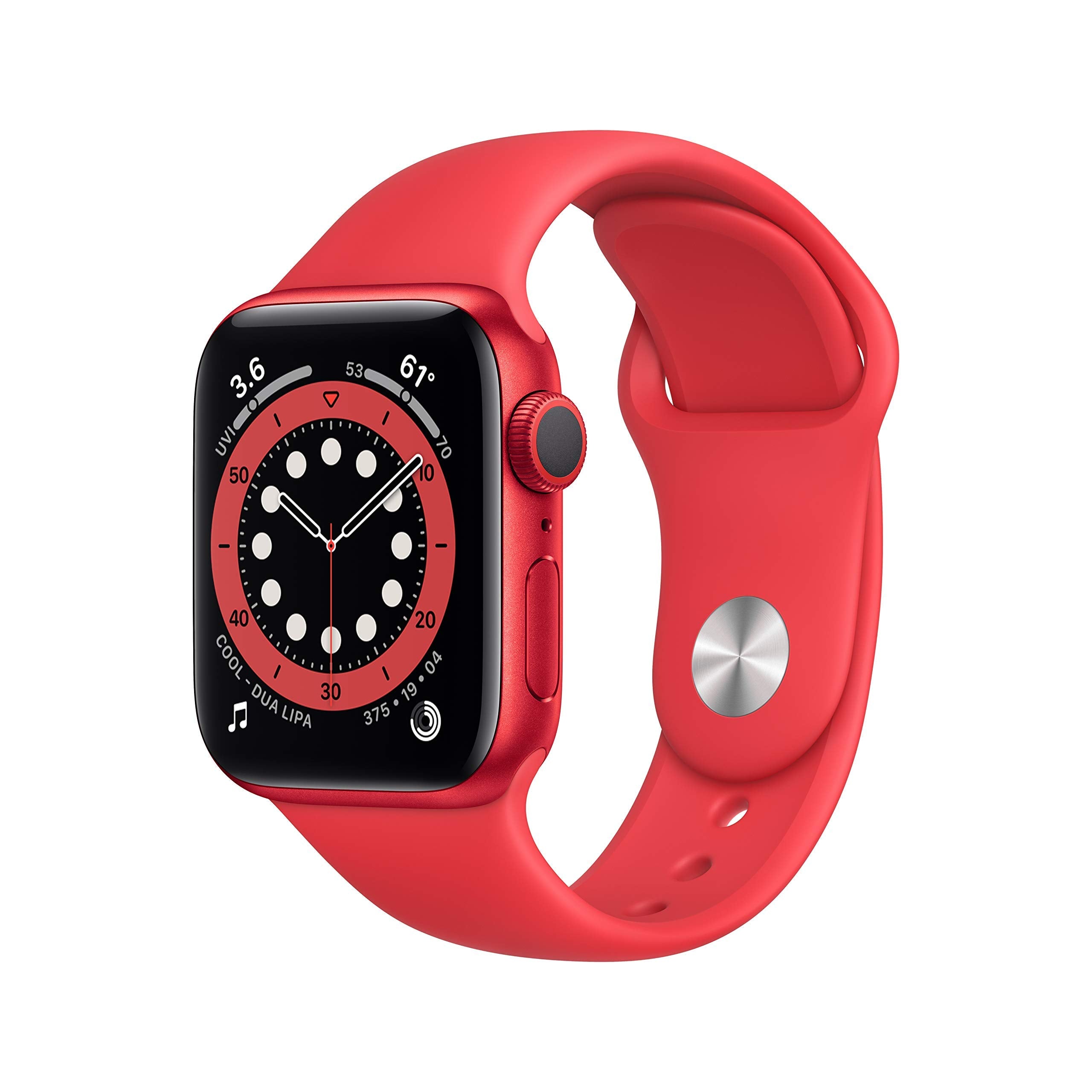 Apple Watch Series 6 (GPS + Cellular, 40mm) - Gold Aluminum Case with Pink Sand Sport Band (Renewed)