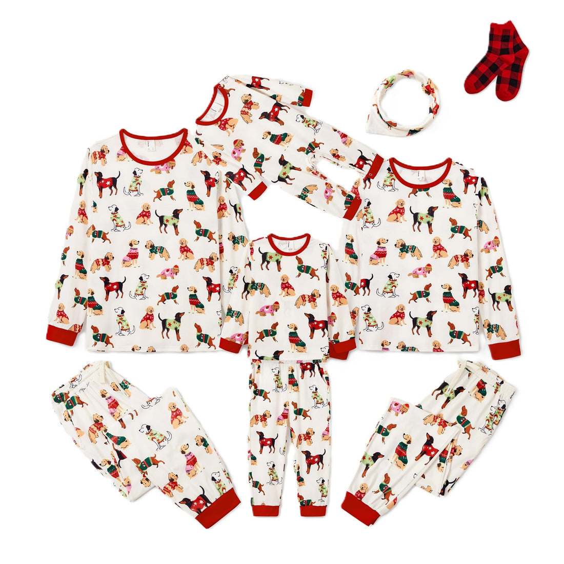 PATPAT Family Christmas Pajamas Matching Sets : Holiday Sleepwear Xmas PJS