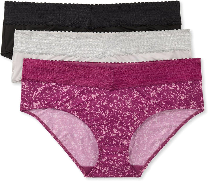 Warner's womens Blissful Benefits No Muffin 3 Pack Hipster Panties
