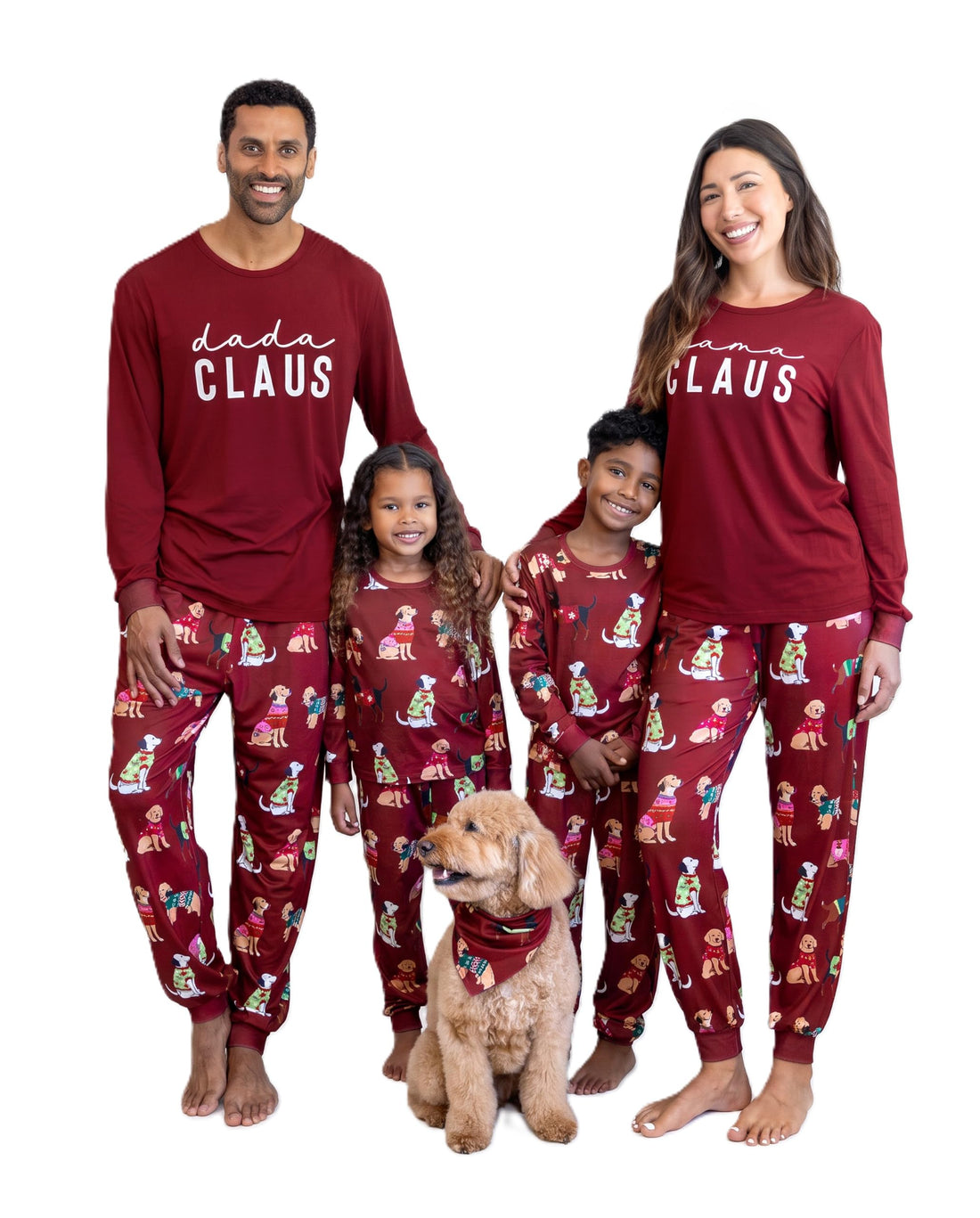 PATPAT Family Christmas Pajamas Matching Sets Gingerbread PJs with Socks