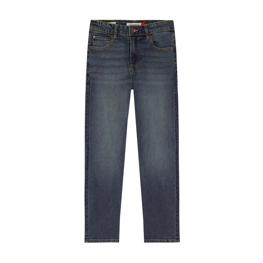 Lucky Brand Boys' Loose Fit Stretch Denim Jeans, 5-Pocket Style, Zipper Fly & Button Closure
