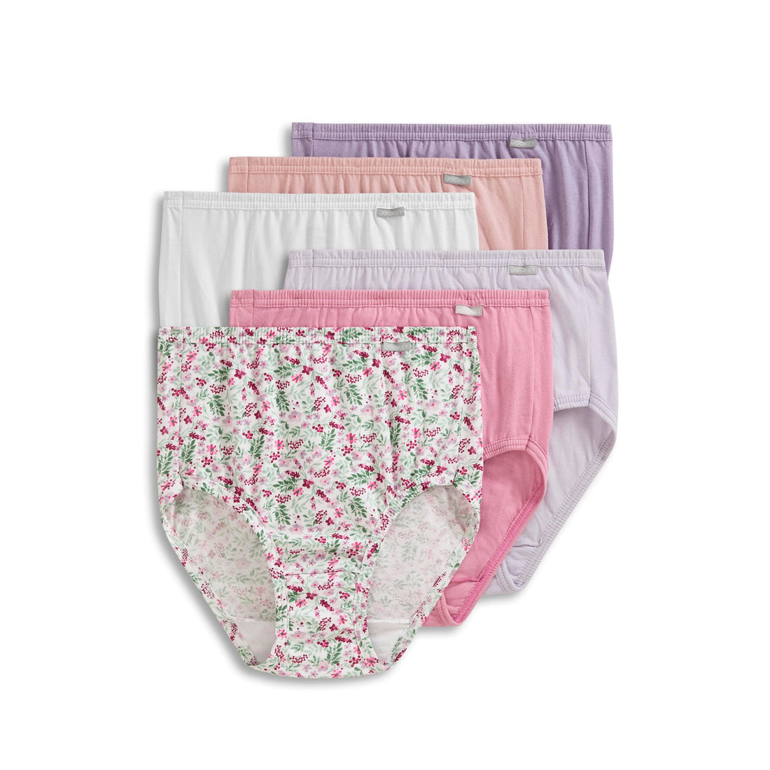 Jockey Women's Underwear 100% Cotton Elance Brief - 6 Pack