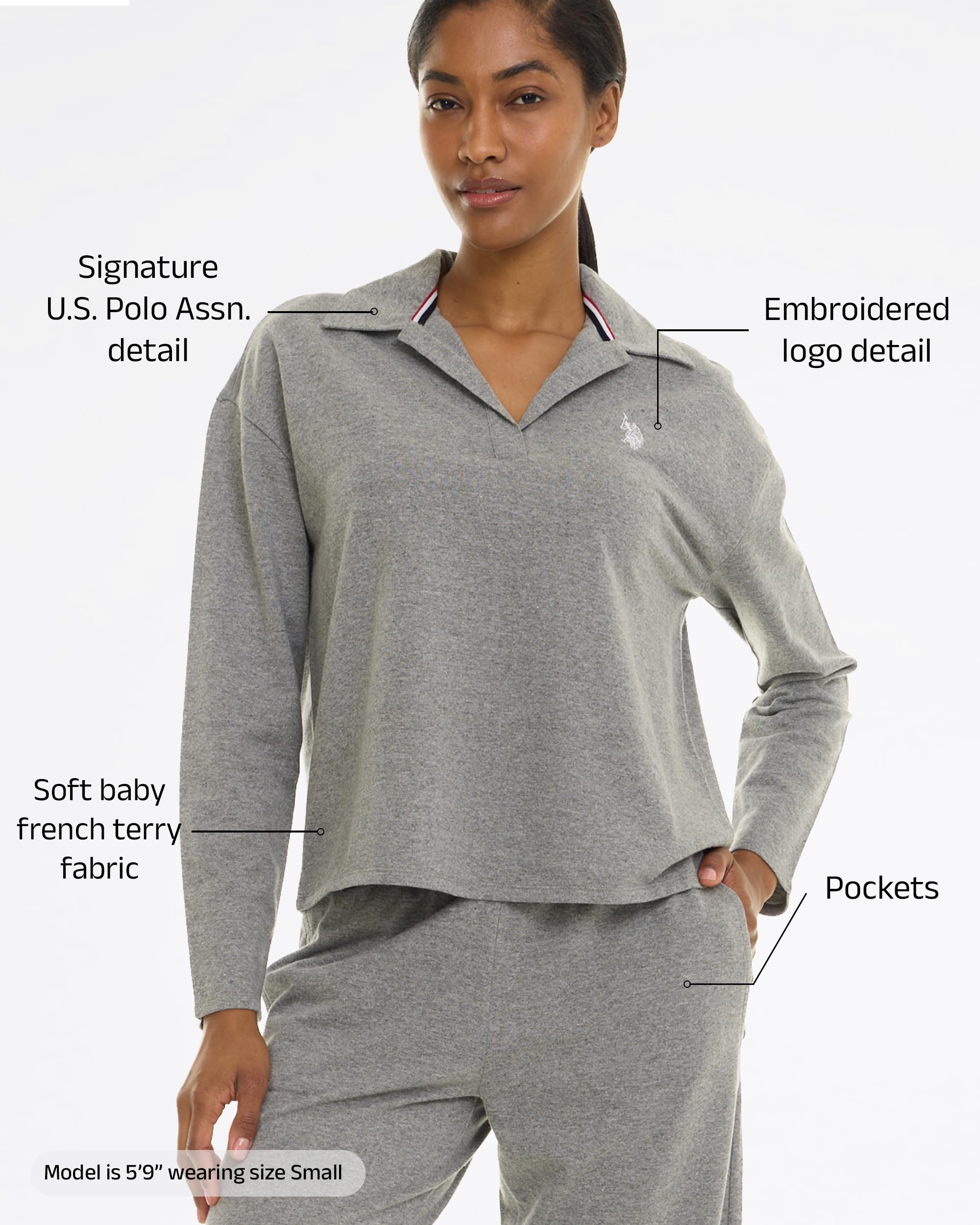 U.S. POLO ASSN. Womens Pajama Sets 2 Piece