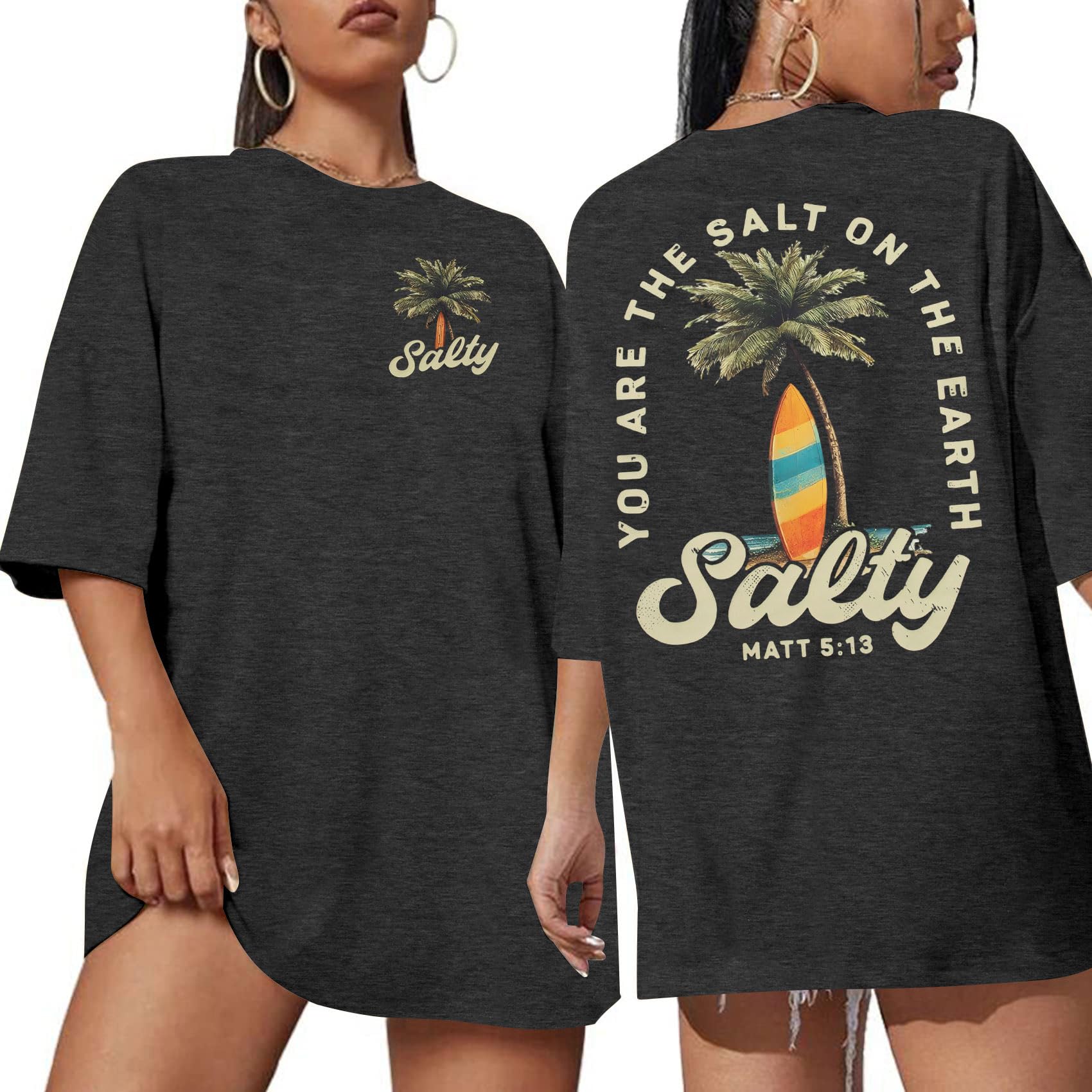 ASTANFY Oversized Tshirts for Women: Deserve Day Shirt Funny Skeleton Shirts Casual Oversized Graphic Tees Tops