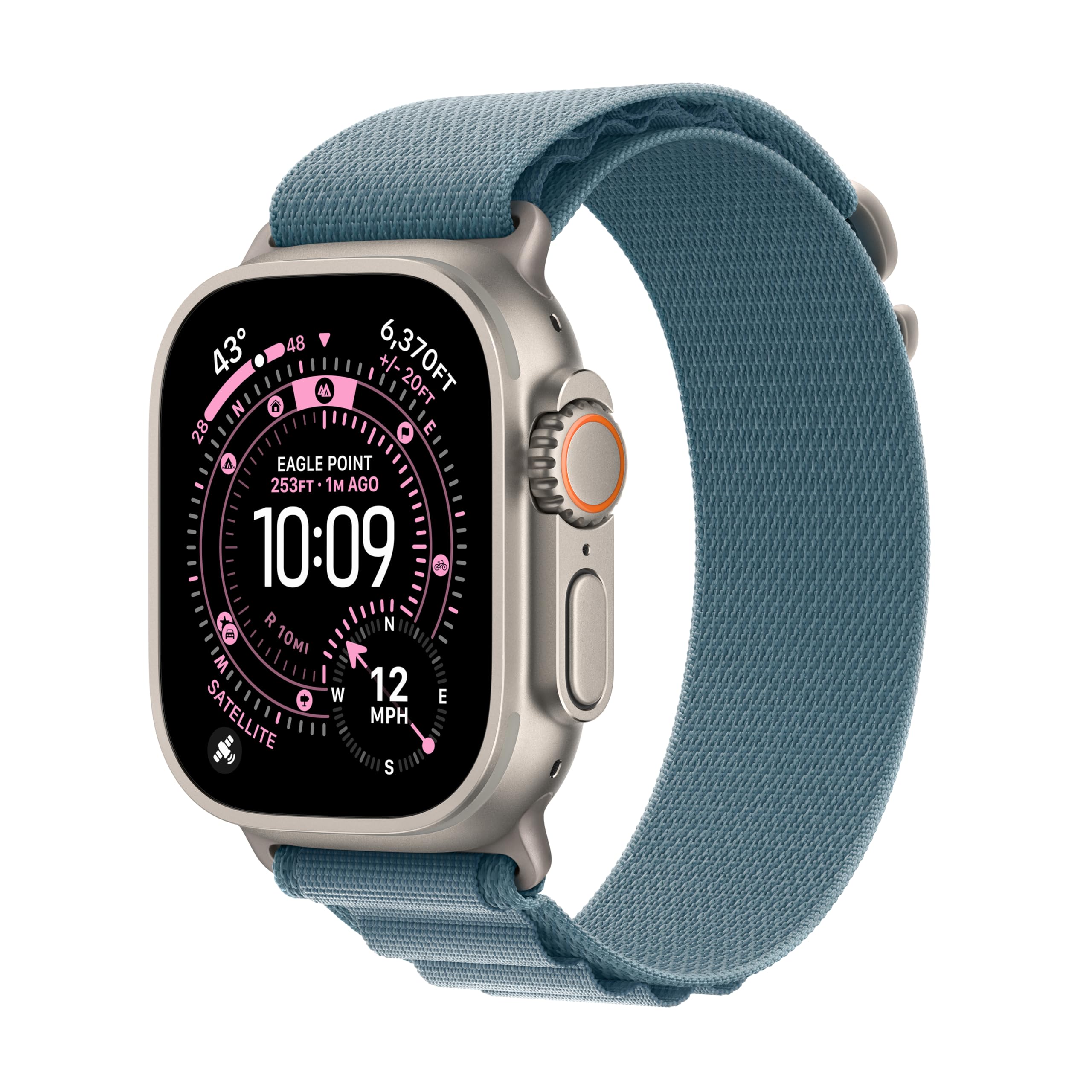 Apple Watch Ultra 3 [GPS + Cellular 49mm] Running & Multisport Smartwatch w/Rugged Titanium Case w/Black Ocean Band. Satellite Communications, Advanced Health & Fitness Tracking