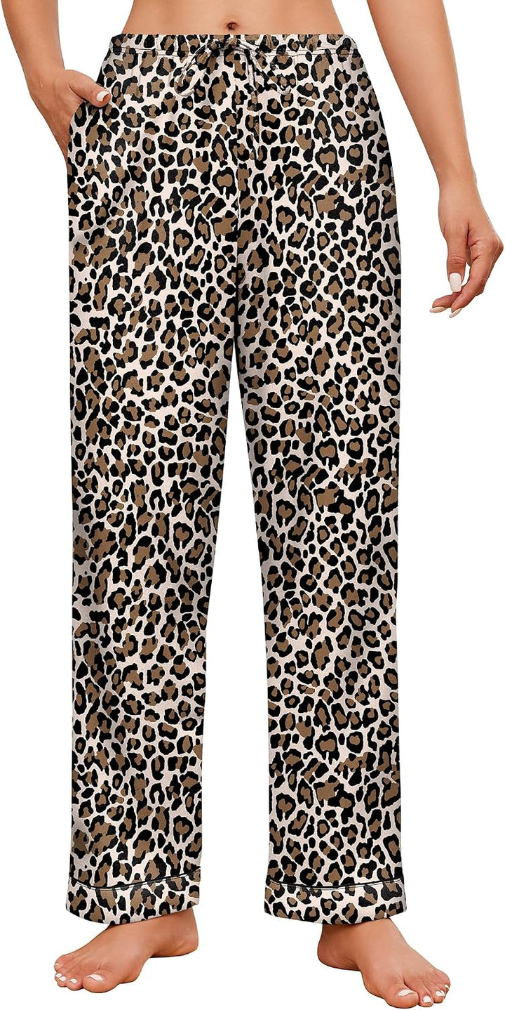 Ekouaer Womens Pajamas Pant Soft Drawstring Pjs Bottoms Comfy Sleep Pants