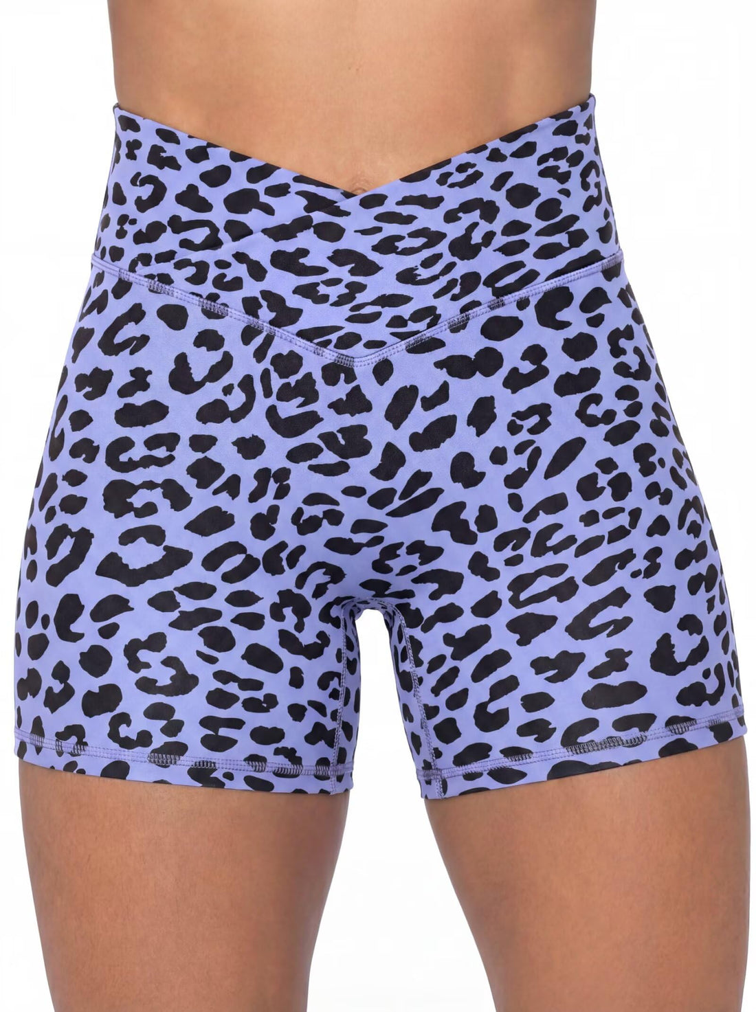 Sunzel Crossover Biker Shorts for Women, No Front Seam V High Waist Yoga Workout Gym Shorts with Tummy Control | 4 Or 6-Inch Inseam, High Waisted, Tummy Control, Crossover Waist, Buttery Soft, No Front Seam, Squat Proof, Compression