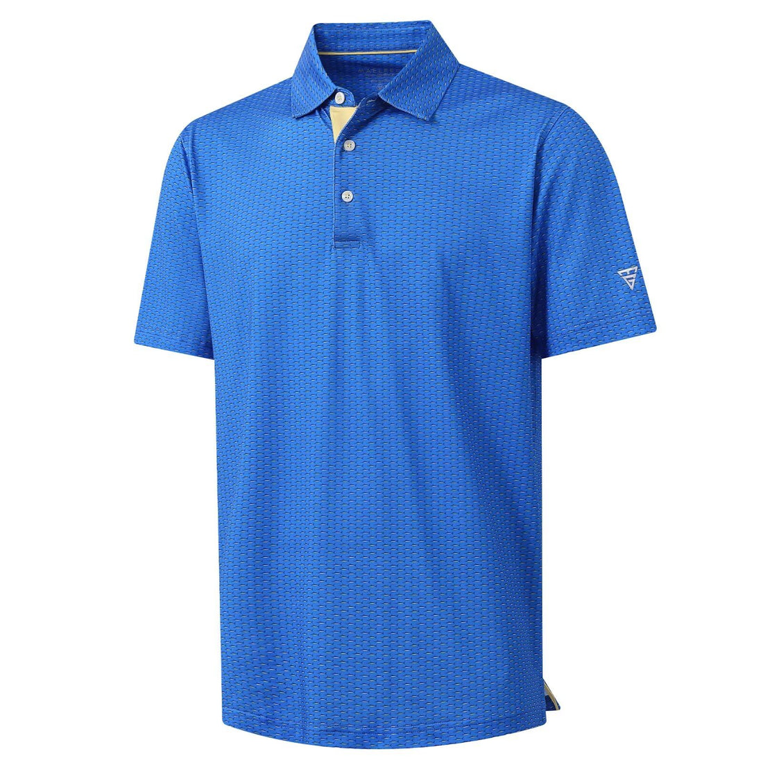 M MAELREG Mens Golf Shirt Short Sleeve Dry Fit Print Moisture Wicking Performance Patterns Collared Polo Shirt