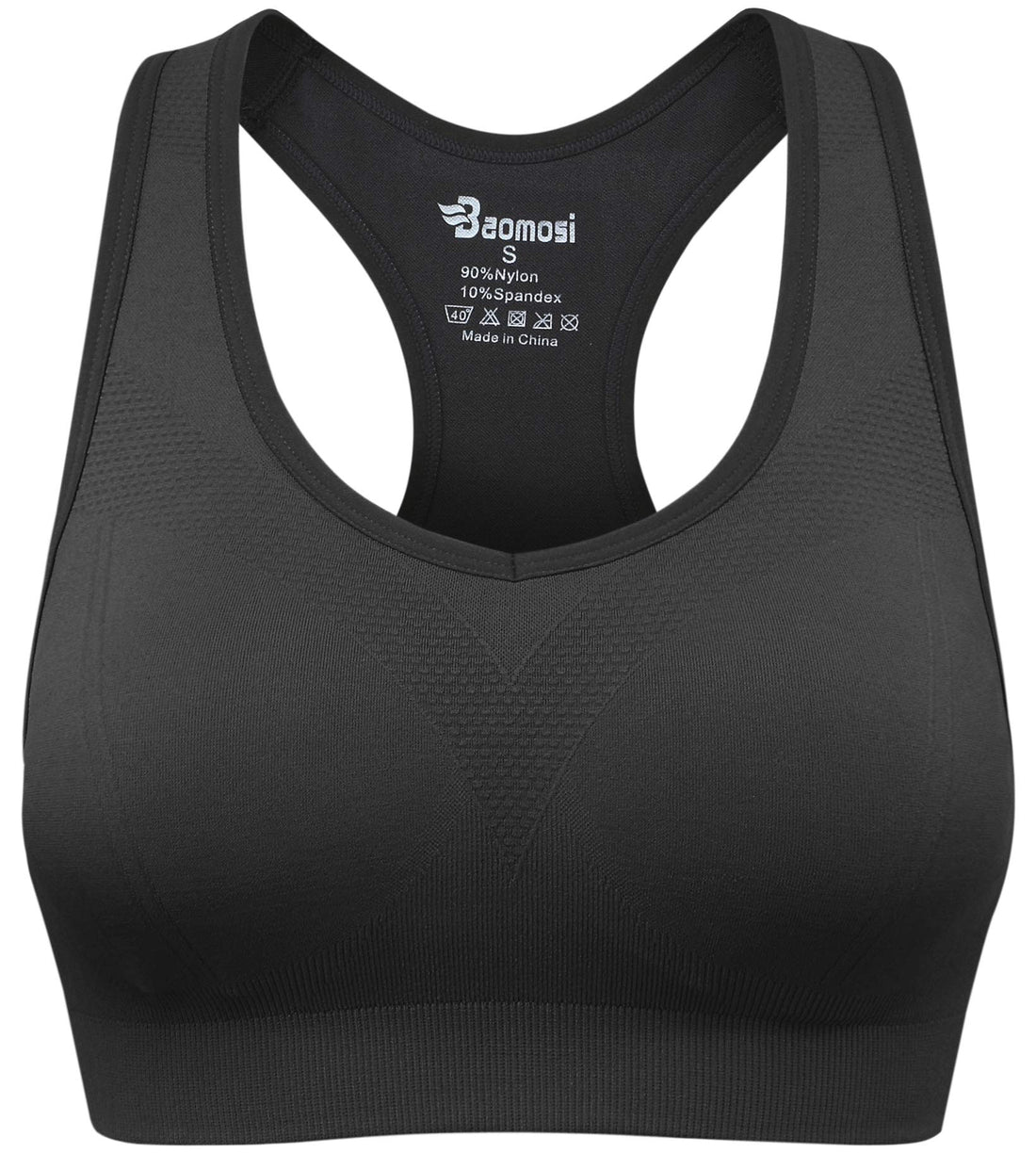 Women's Seamless Racerback Sports Bra High Impact Support Yoga Gym Workout Fitness