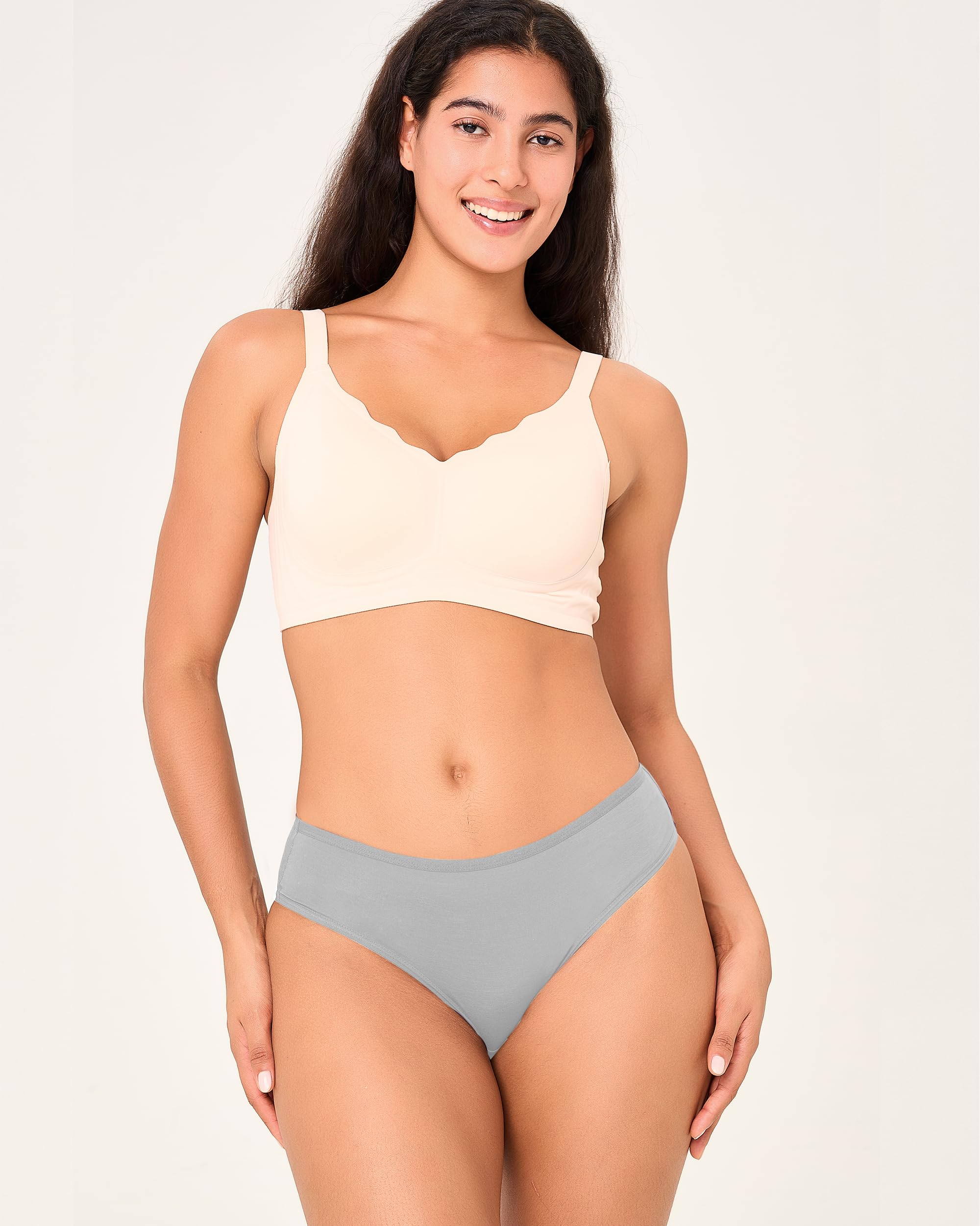 BAMBOO COOL Women's Underwear Briefs for Women Lightweight Ladies Panties Moisture-Wicking Stretchy Soft Breathable 5-pack
