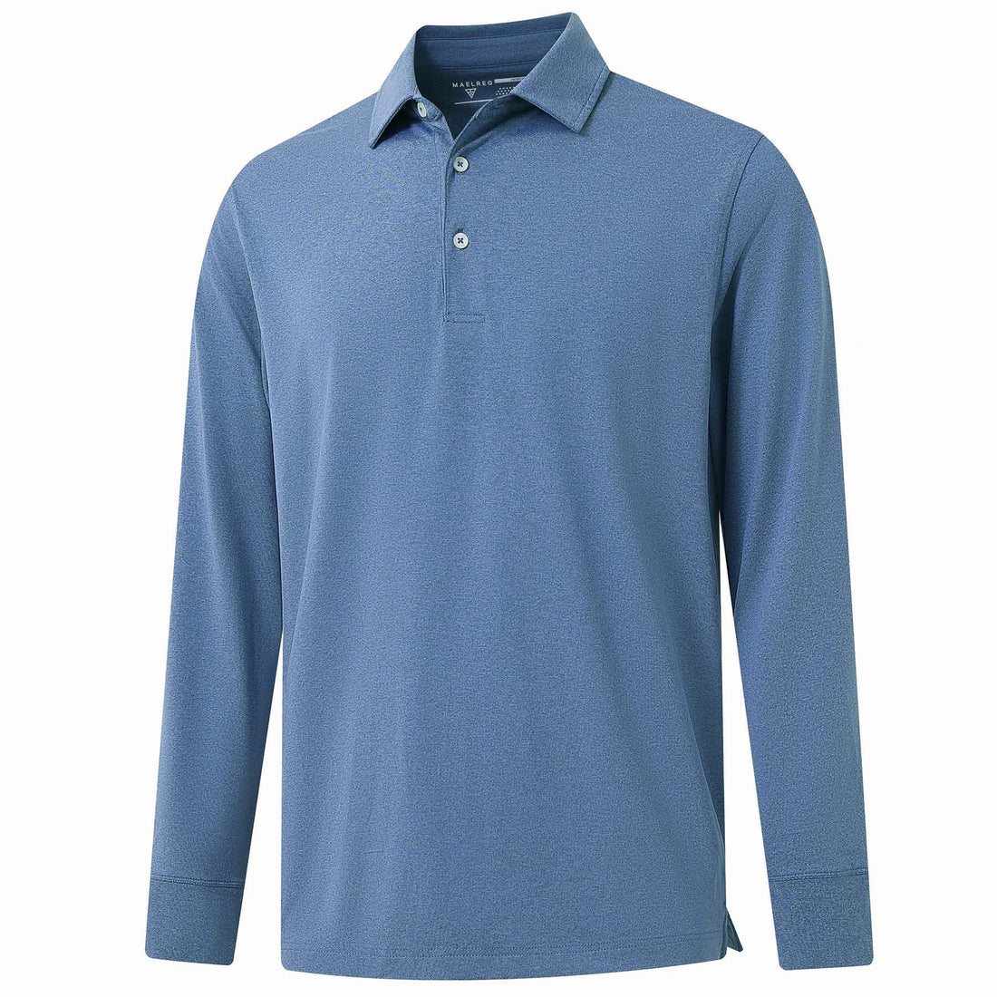 M MAELREG Golf Shirts for Men Dry Fit Performance Lightweight Heather Contrast Collar Mens Polo Shirts Short and Long Sleeve