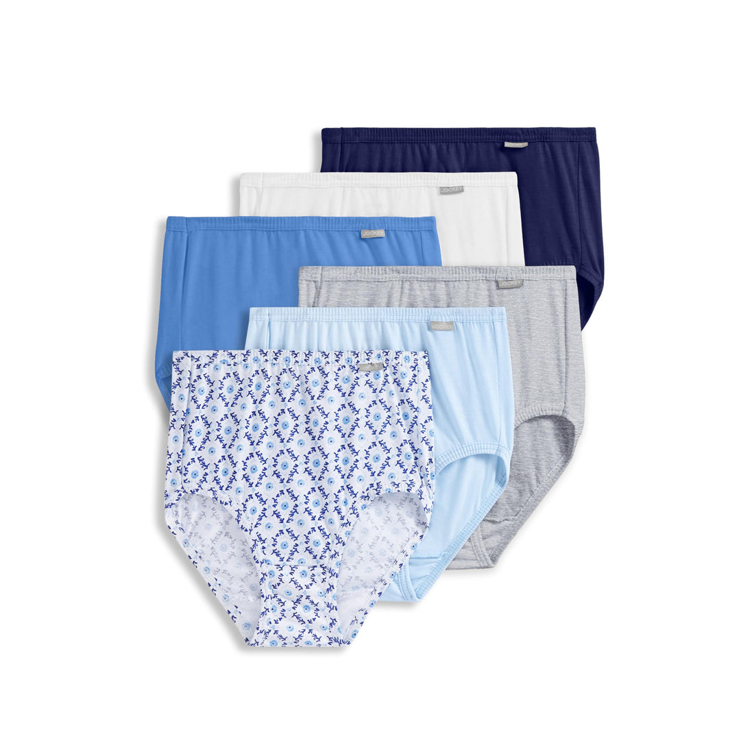 Jockey Women's Underwear 100% Cotton Elance Brief - 6 Pack