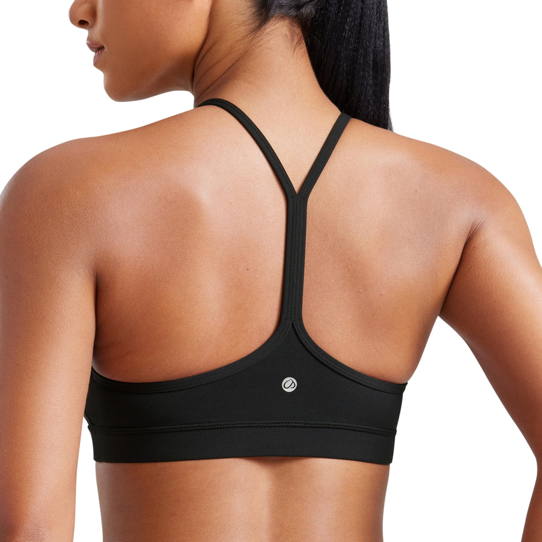 CRZ YOGA Butterluxe Y Back Sports Bras | Light Support, Removable Pads, Yoga, Extremely Soft, Scoop Neck, Spaghetti Strap, for Women