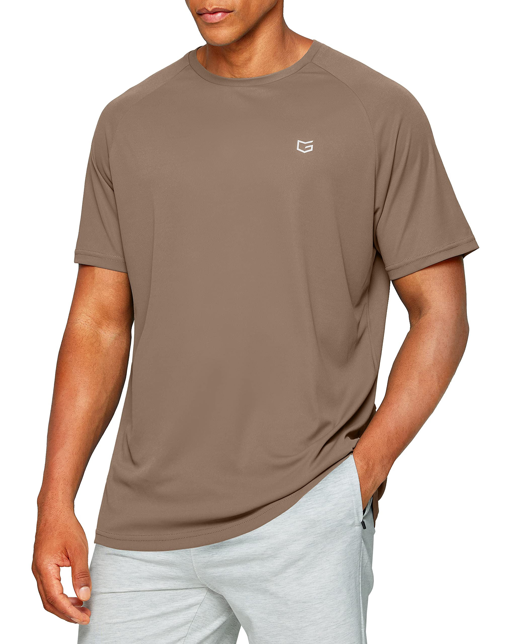 G Gradual Men's Workout Quick Dry T-Shirts Short Sleeve Lightweight Cooling Gym Shirts Tee for Running, Beach, Hiking