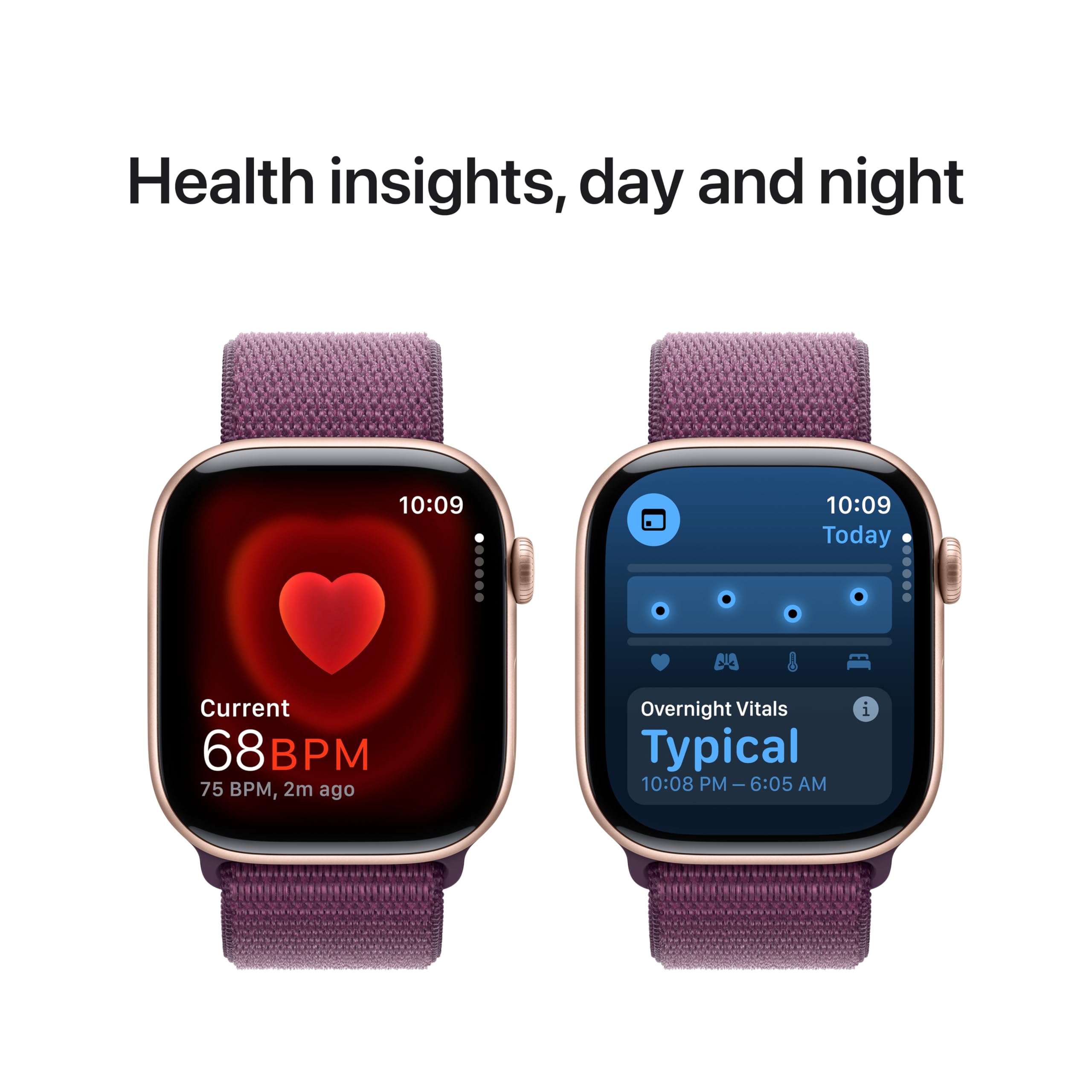 Apple Watch Series 10 [GPS 46mm case] Smartwatch with Jet Black Aluminum Case with Black Sport Band - M/L. Fitness Tracker, ECG App, Always-On Retina Display, Water Resistant