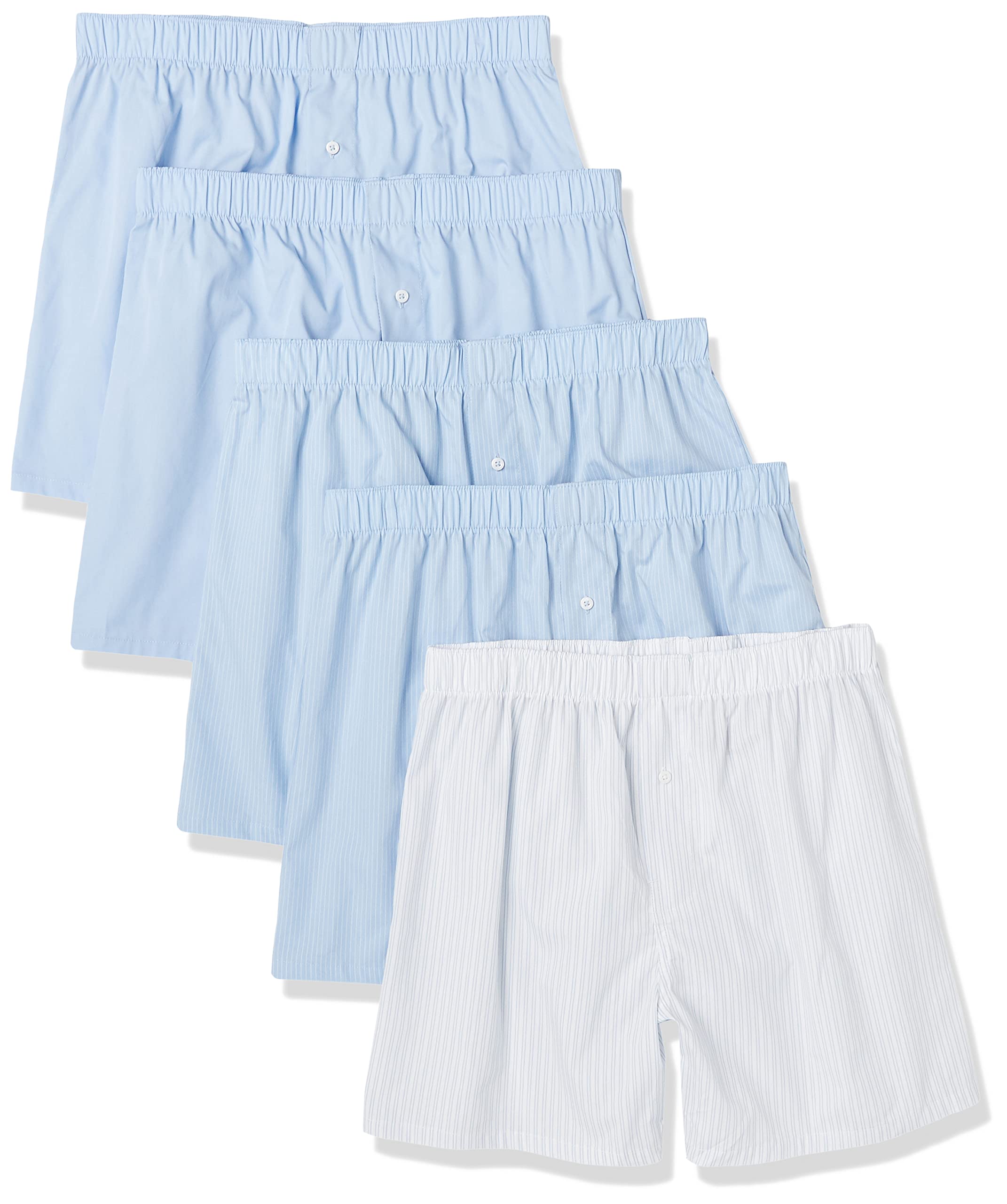 Amazon Essentials Men's Woven Cotton Boxer Short Underwear (Available in Big & Tall)