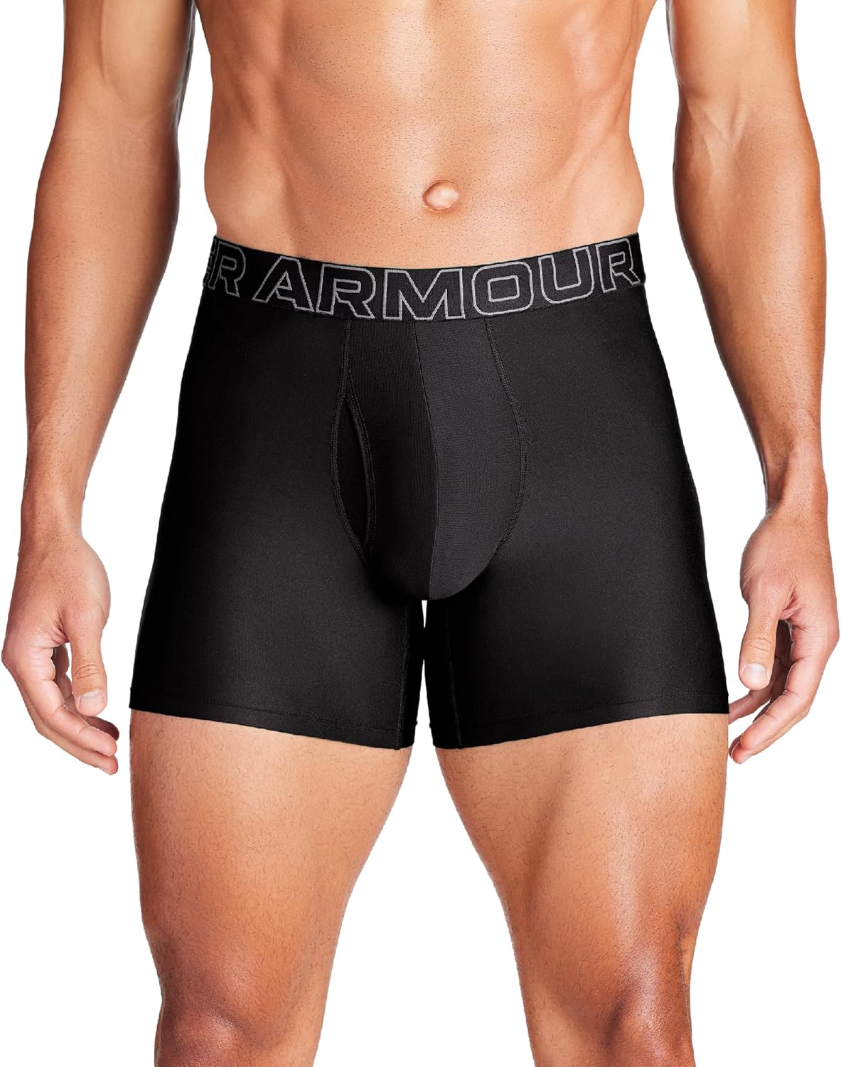 Under Armour Men's Performance Tech Boxerjock Brief Underwear, 6" Inseam, All-Day Comfort & Ultra-Soft, 3-Pack