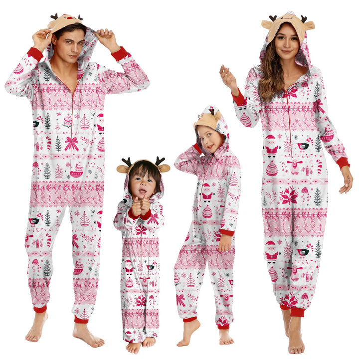 Neufigr Family Christmas Pajamas Matching Sets, Xmas PJs Mathching Set, Holiday Family Sleepwear Sets Long Sleeves Onesies