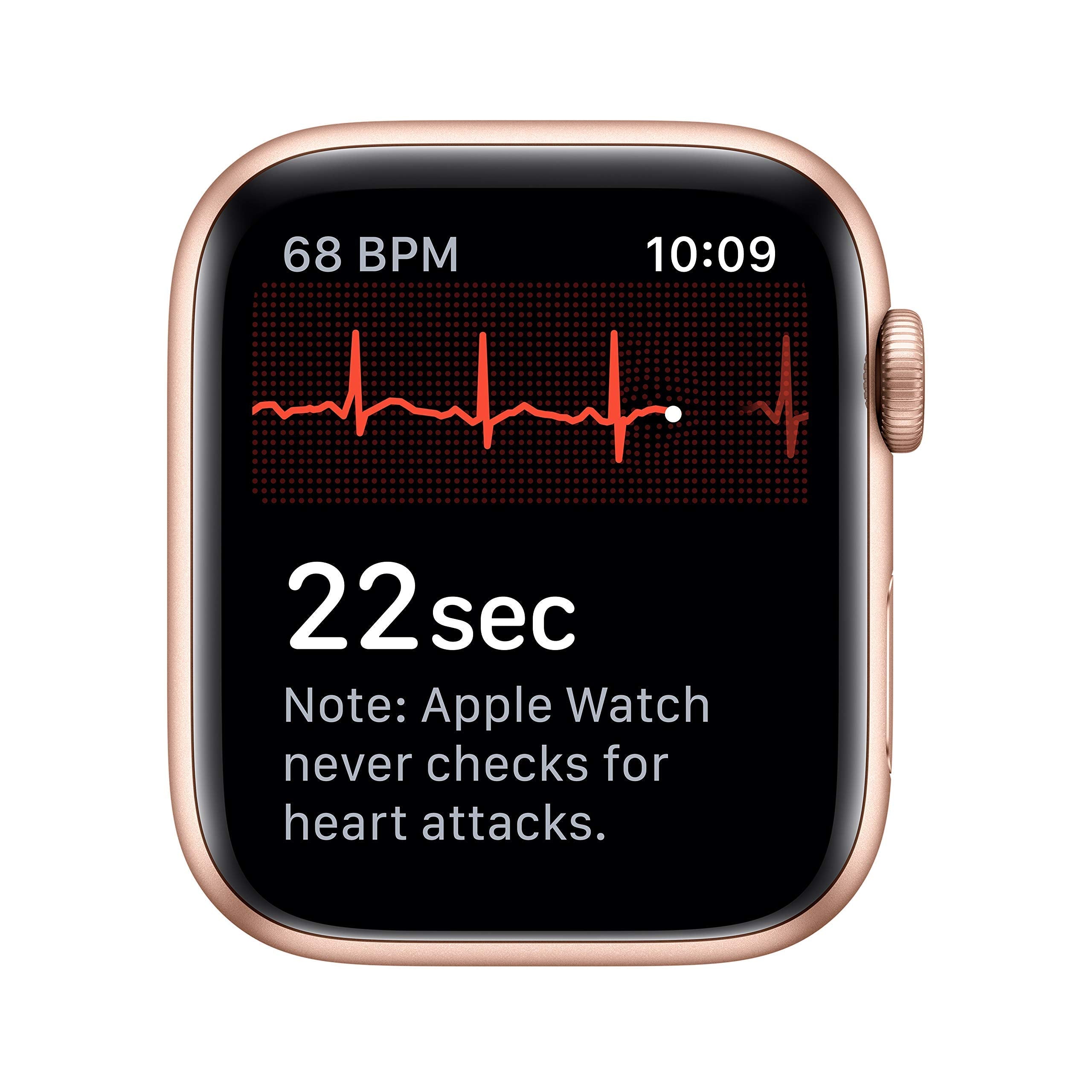 Apple Watch Series 5 (GPS, 44MM) - Space Gray Aluminum Case with Black Sport Band (Renewed)
