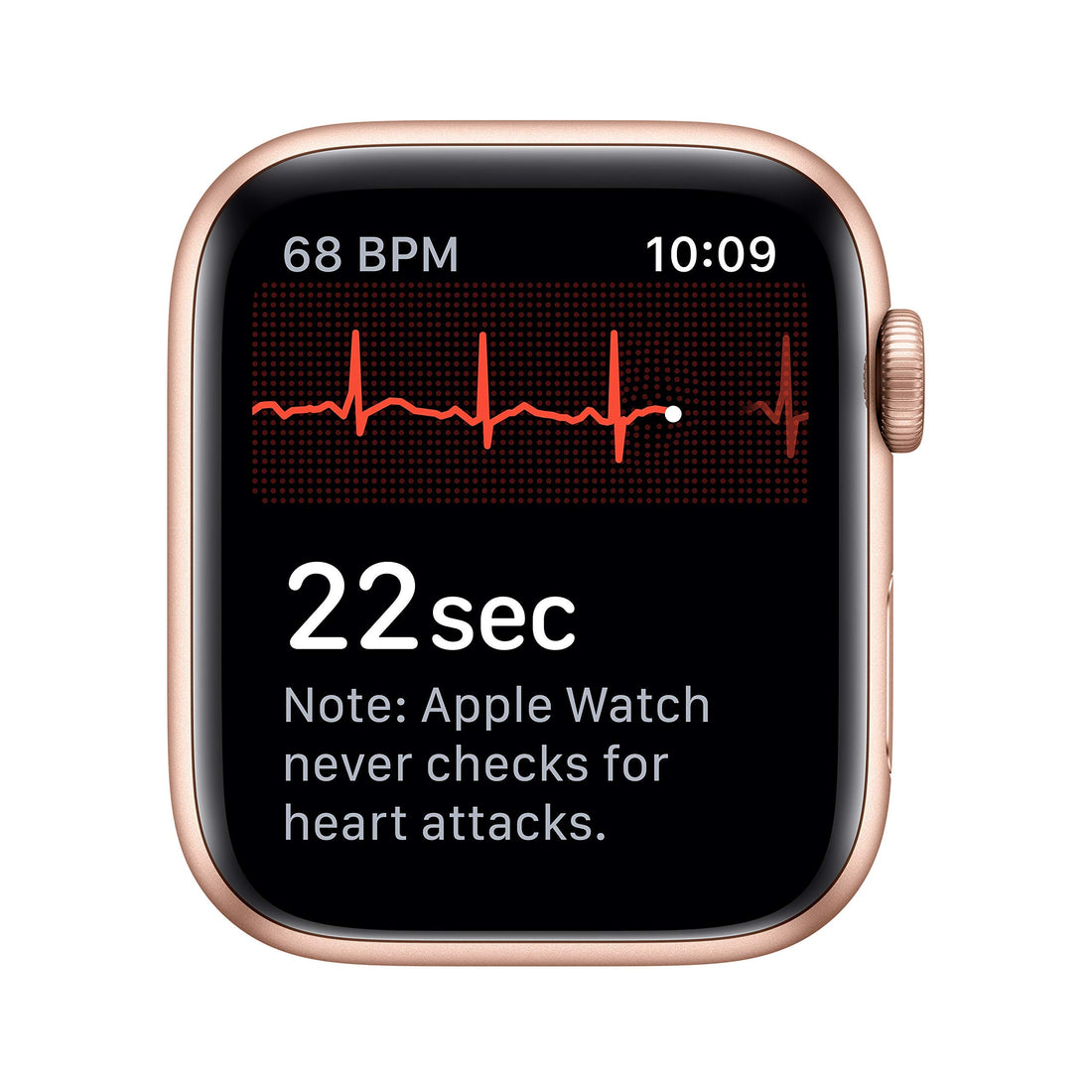 Apple Watch Series 5 (GPS, 44MM) - Space Gray Aluminum Case with Black Sport Band (Renewed)