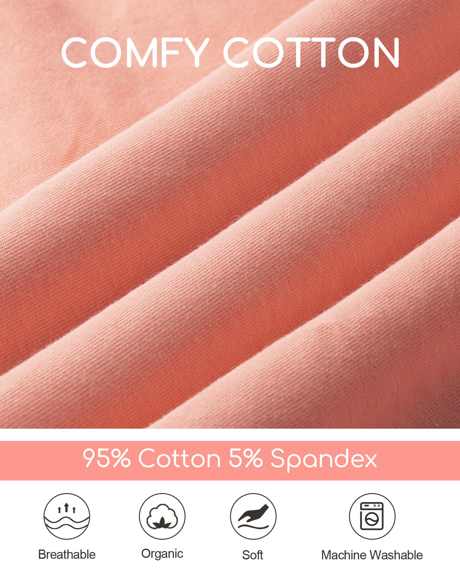 coskefy Womens Underwear Cotton Hipster Panties,Low Rise Breathable,6 Pack