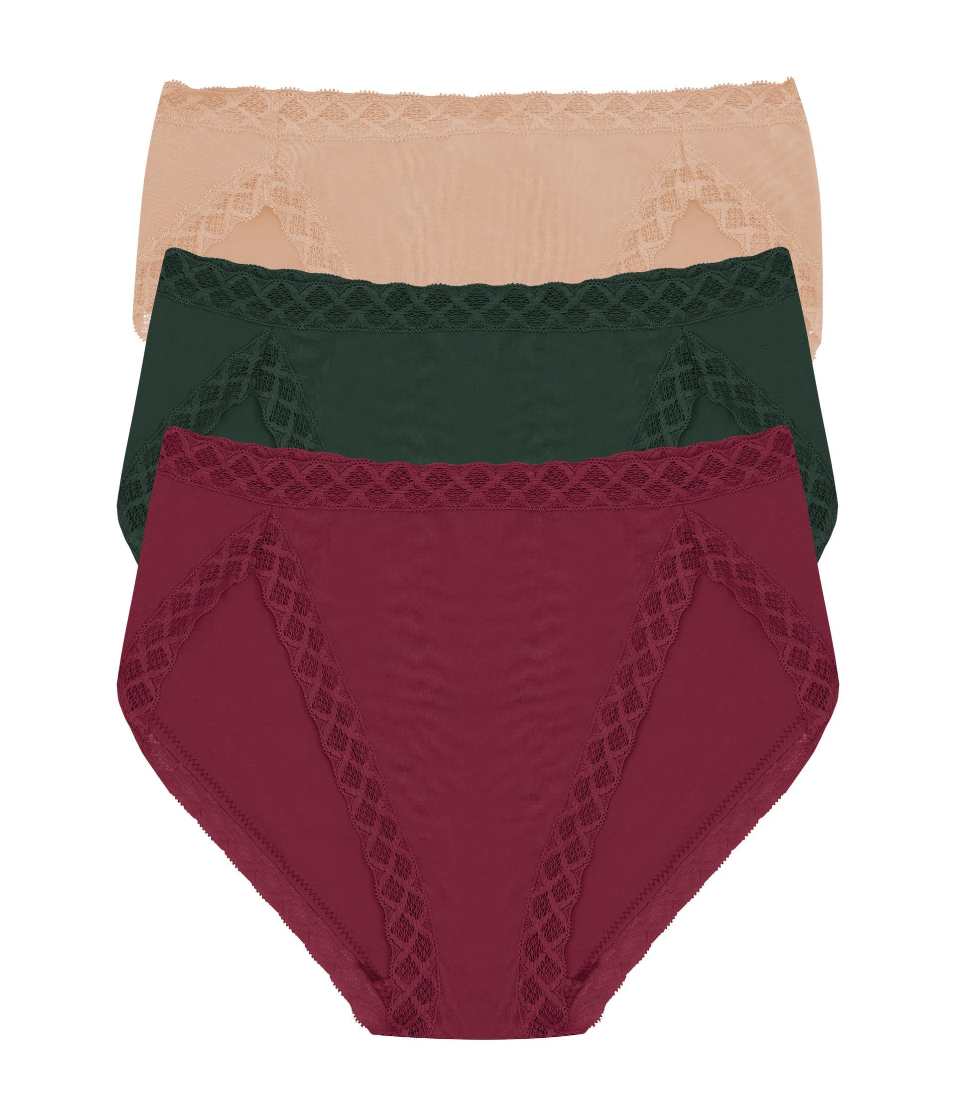 Natori Women's Pima Bliss French Cut Briefs 3 Pack