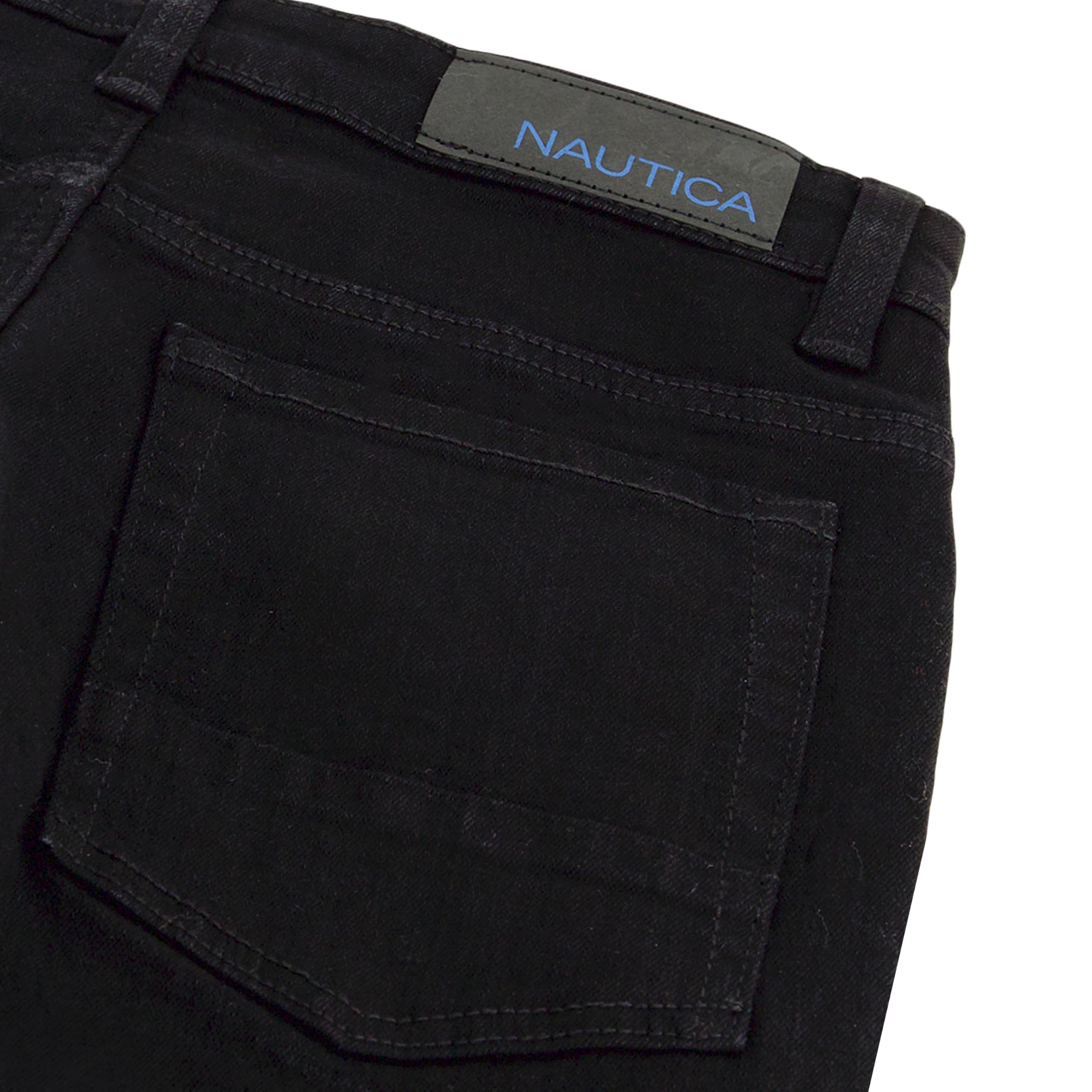 Nautica Boys' Classic Fit Straight Leg Denim Jeans, 5-Pocket Style, Zipper Fly & Button Closure