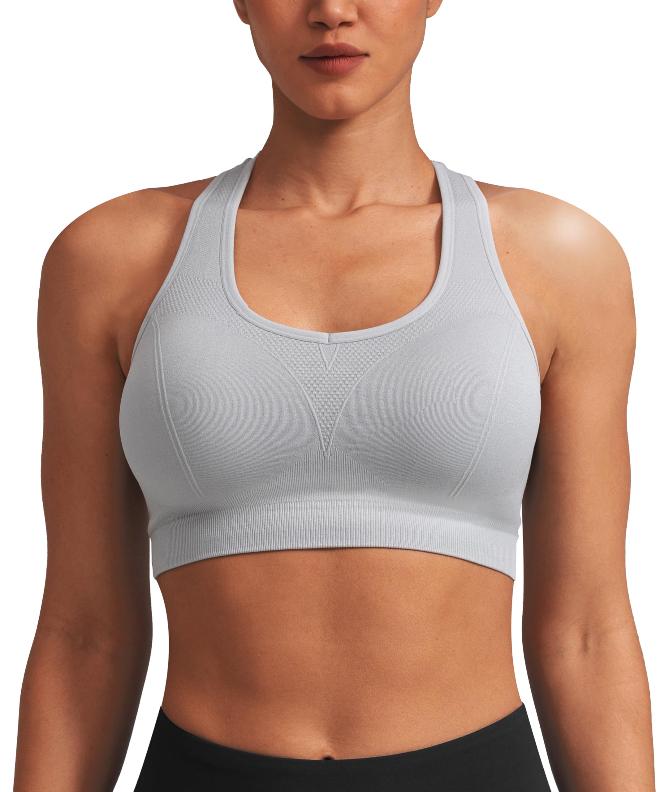 MIRITY Women Racerback Sports Bras - High Impact Workout Gym Activewear Bra