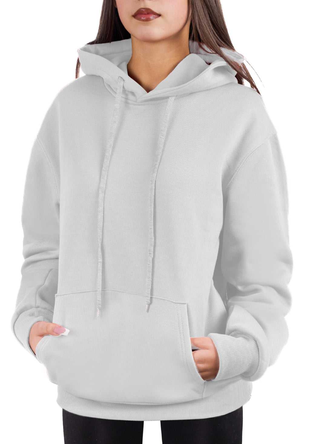 Oversized Pullover Hoodie for Women Soft Fleece Cotton Blend, Cozy Everyday Sweatshirt