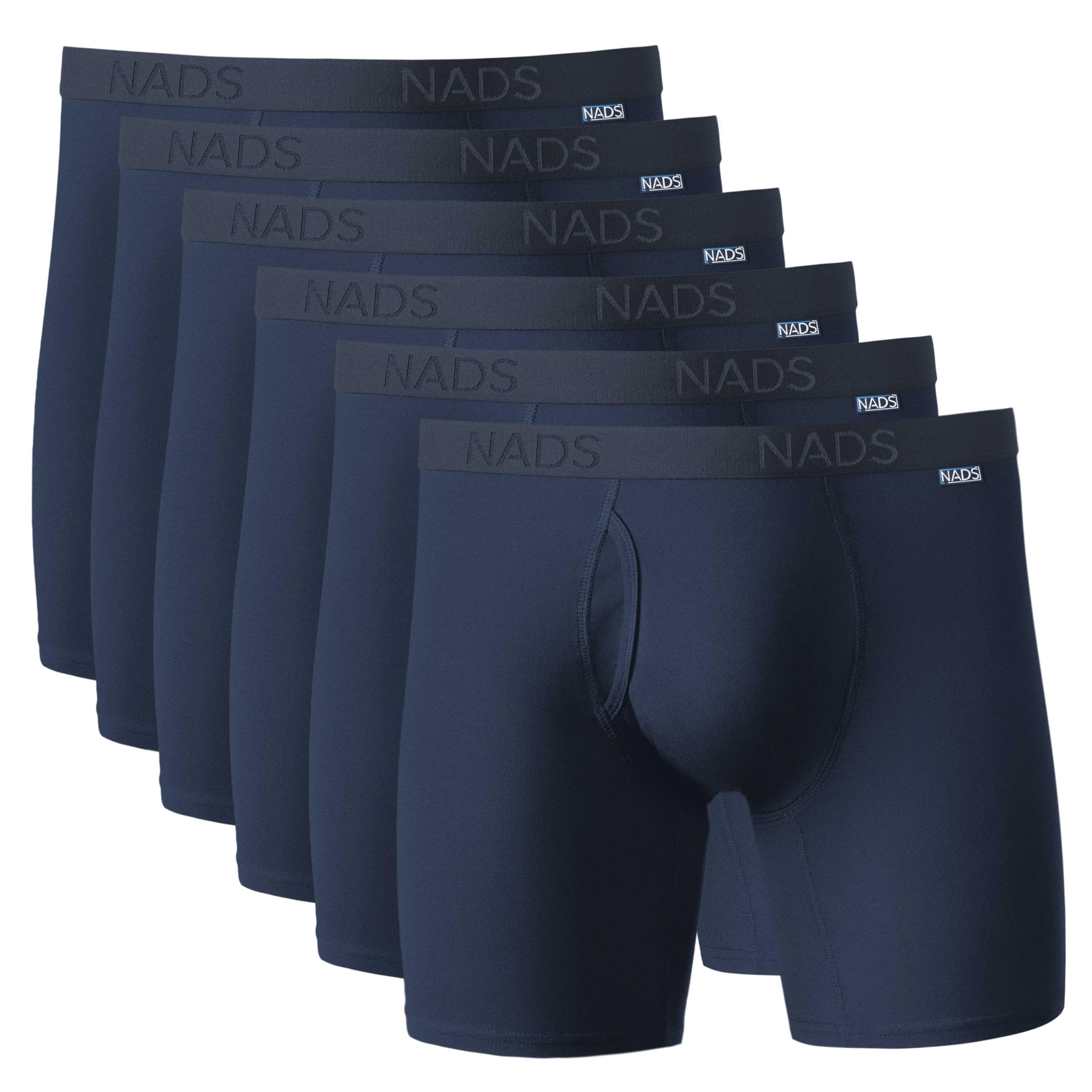 NADS Organic Cotton Boxer Briefs – Hormone-Friendly, Non-Toxic Men’s Underwear for Comfort, Support & Safer Nuts – Multi-Pack