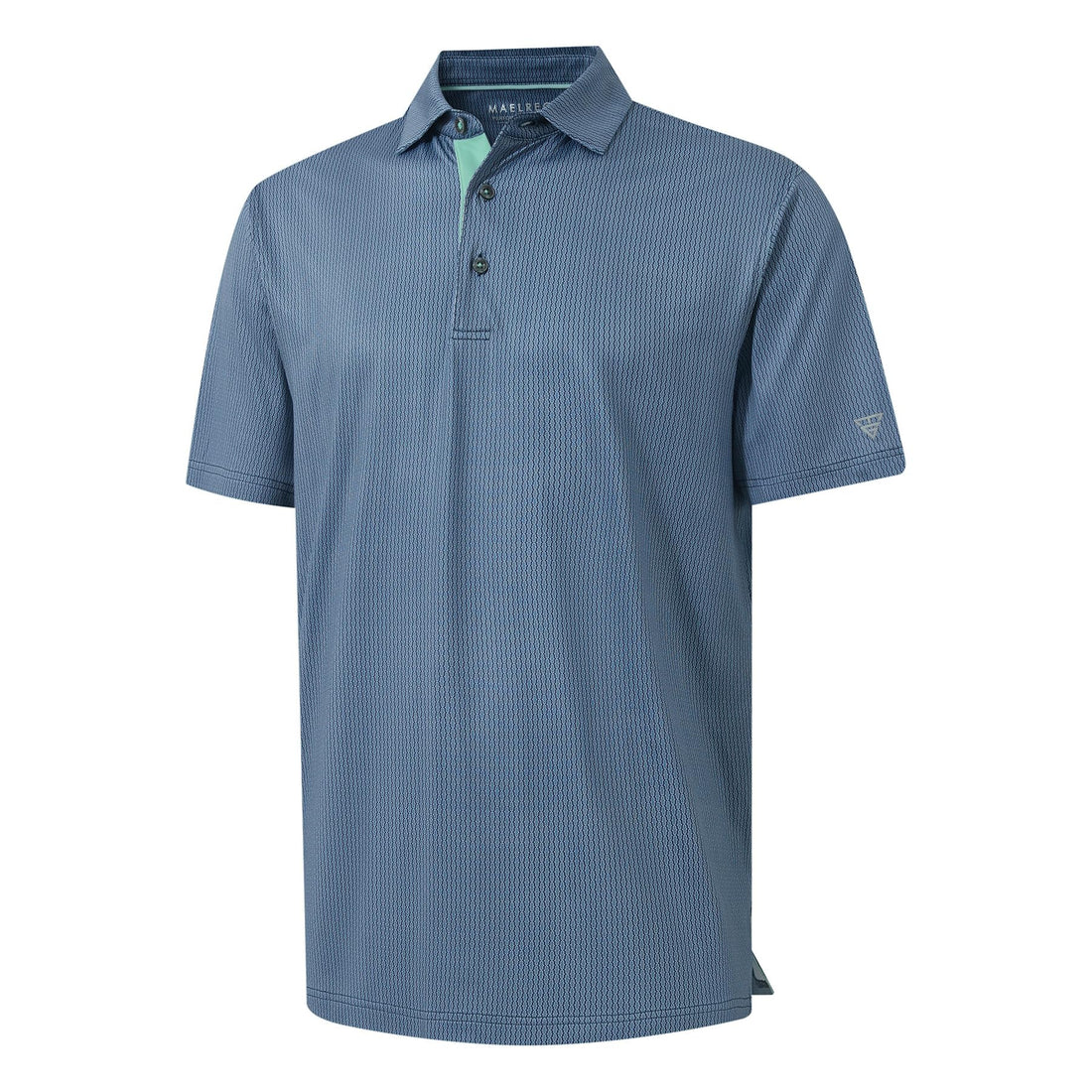 M MAELREG Mens Golf Shirt Short Sleeve Dry Fit Print Moisture Wicking Performance Patterns Collared Polo Shirt