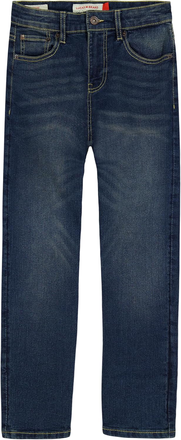 Lucky Brand Boys' Classic Fit Straight Leg Denim Jeans