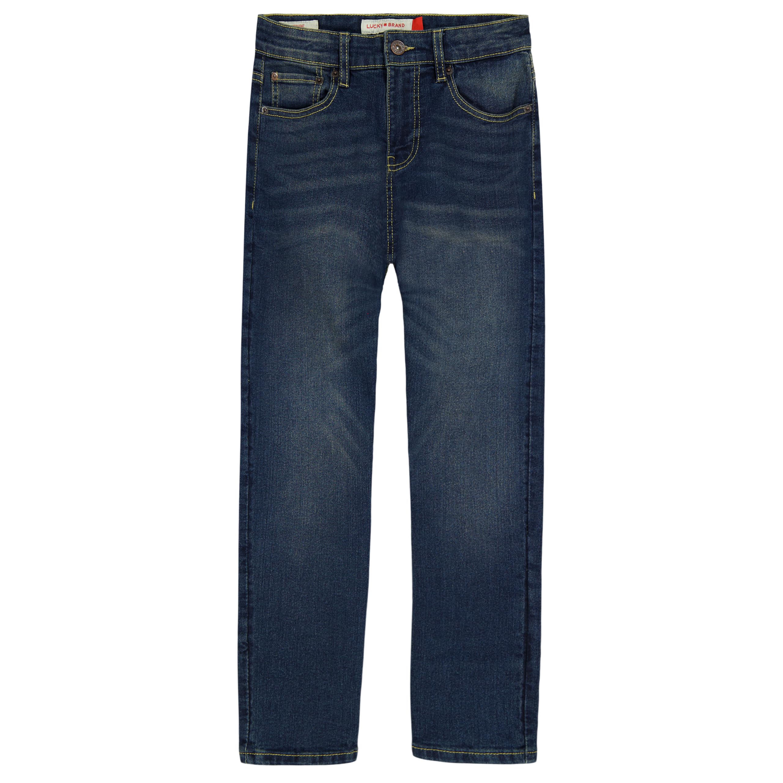 Lucky Brand Boys' Classic Fit Straight Leg Denim Jeans