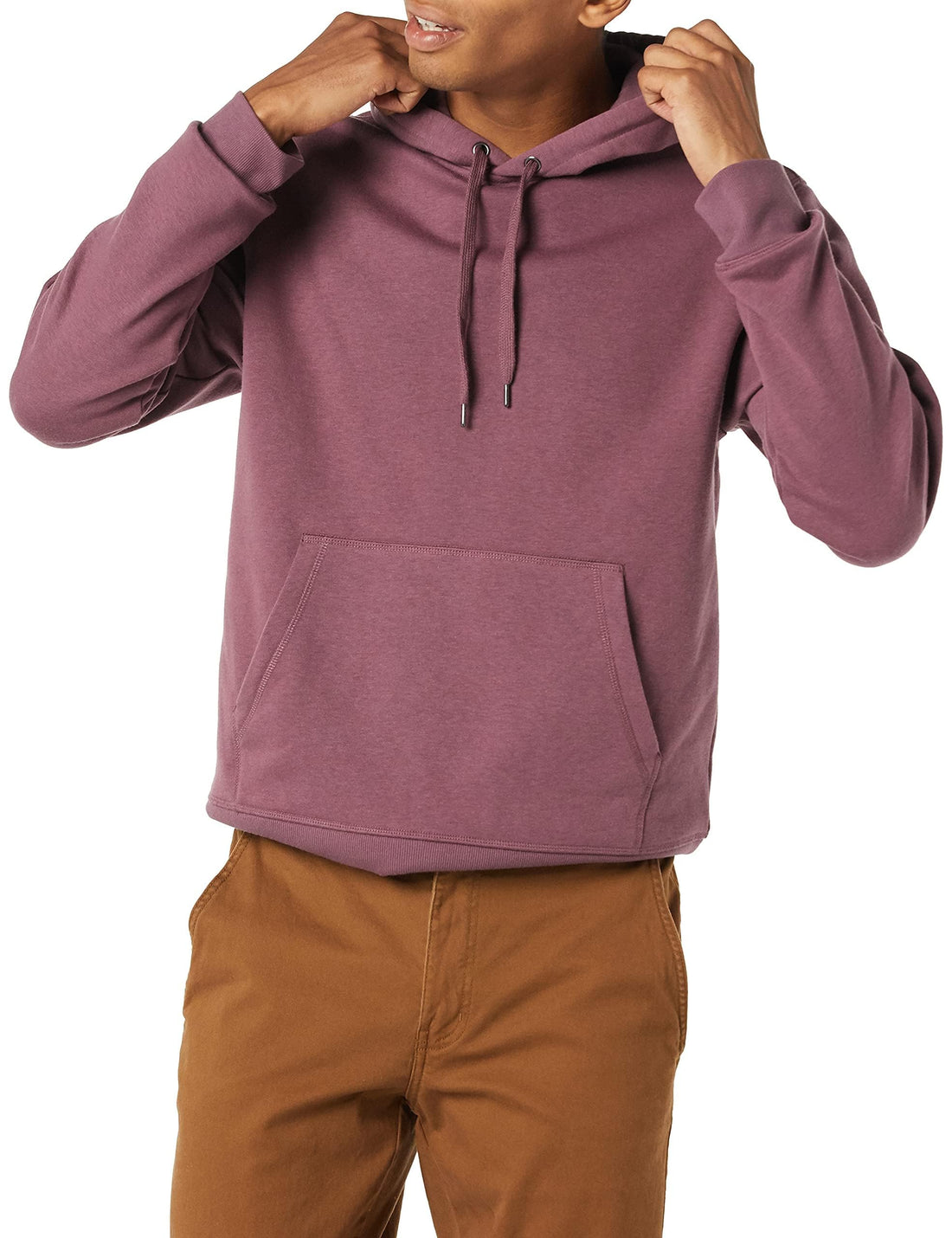 Amazon Essentials mens Fleece Pullover Hooded Sweatshirt