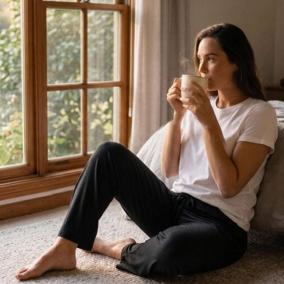 Just Love Women's Pajama Pants, Soft Stretch Jersey PJ Bottoms with Two Pockets, Elastic Waist and Drawstring