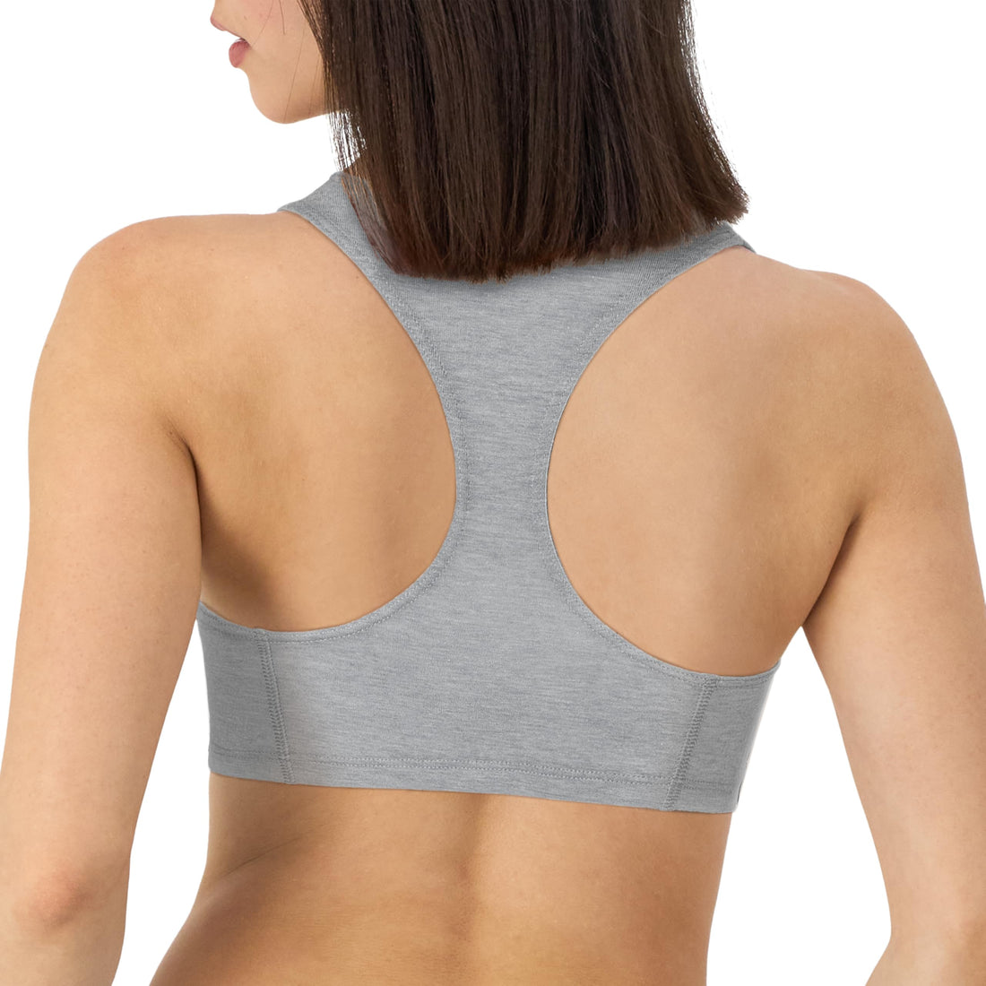 Hanes Women's Racerback Cotton T-Back Bralette (3 Pack)