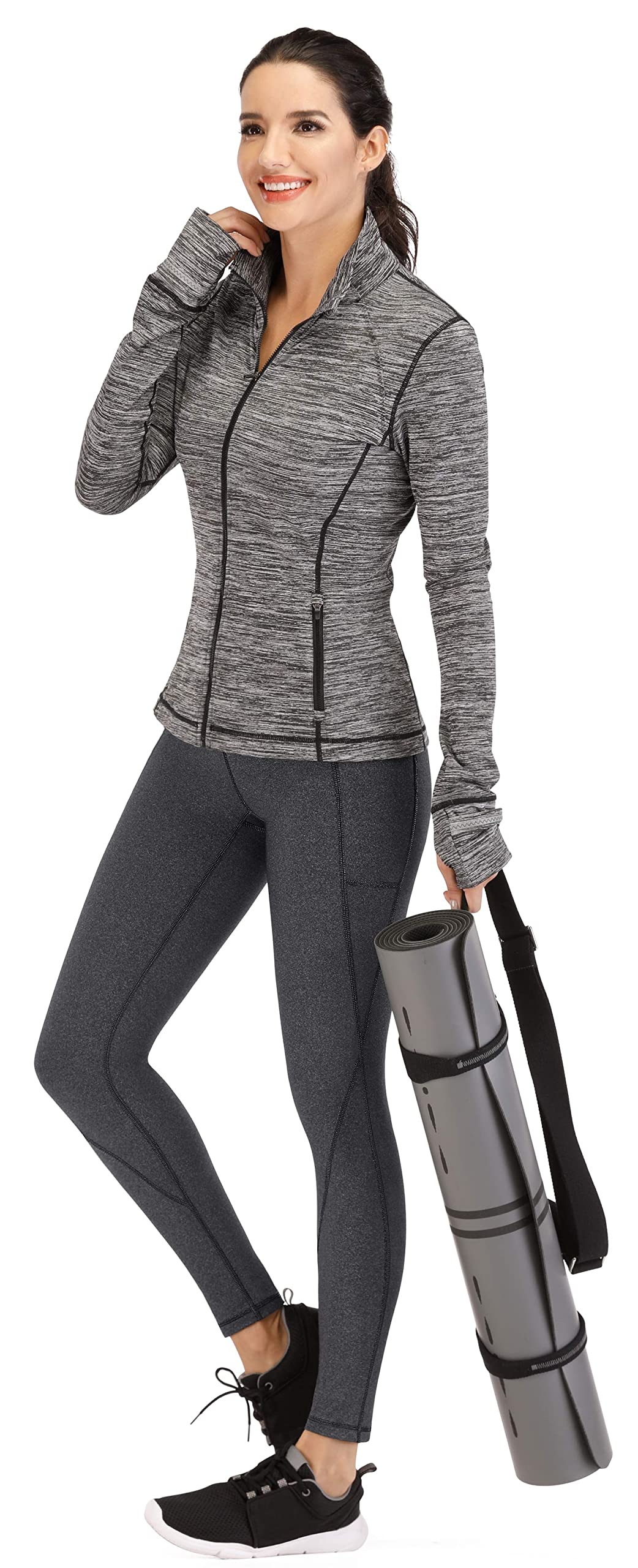Heathyoga Leggings with Pockets for Women Tummy Control High Waisted Yoga Pants Women Compression Workout Leggings