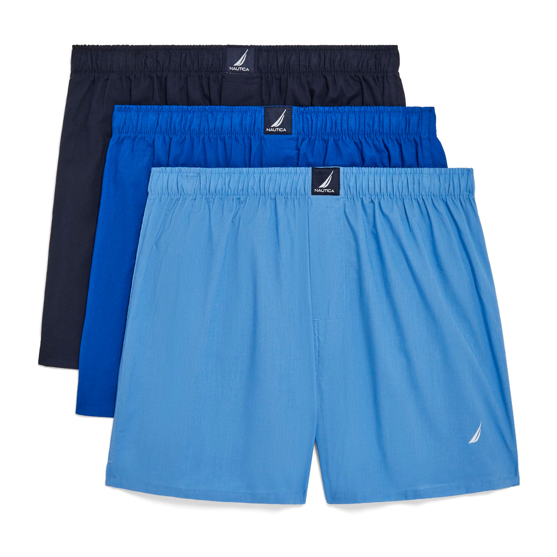 Nautica Men's Classic Cotton 3-Pack Woven Boxers