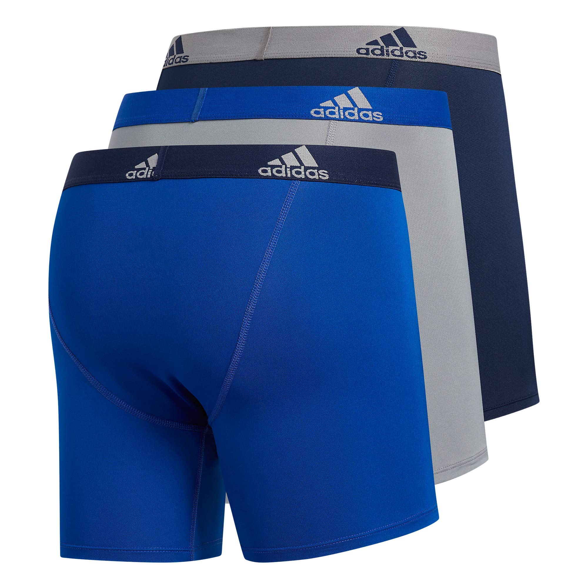 adidas Men's Microfiber Boxer Briefs Underwear (Multipack) Athletic Stretch-Fit