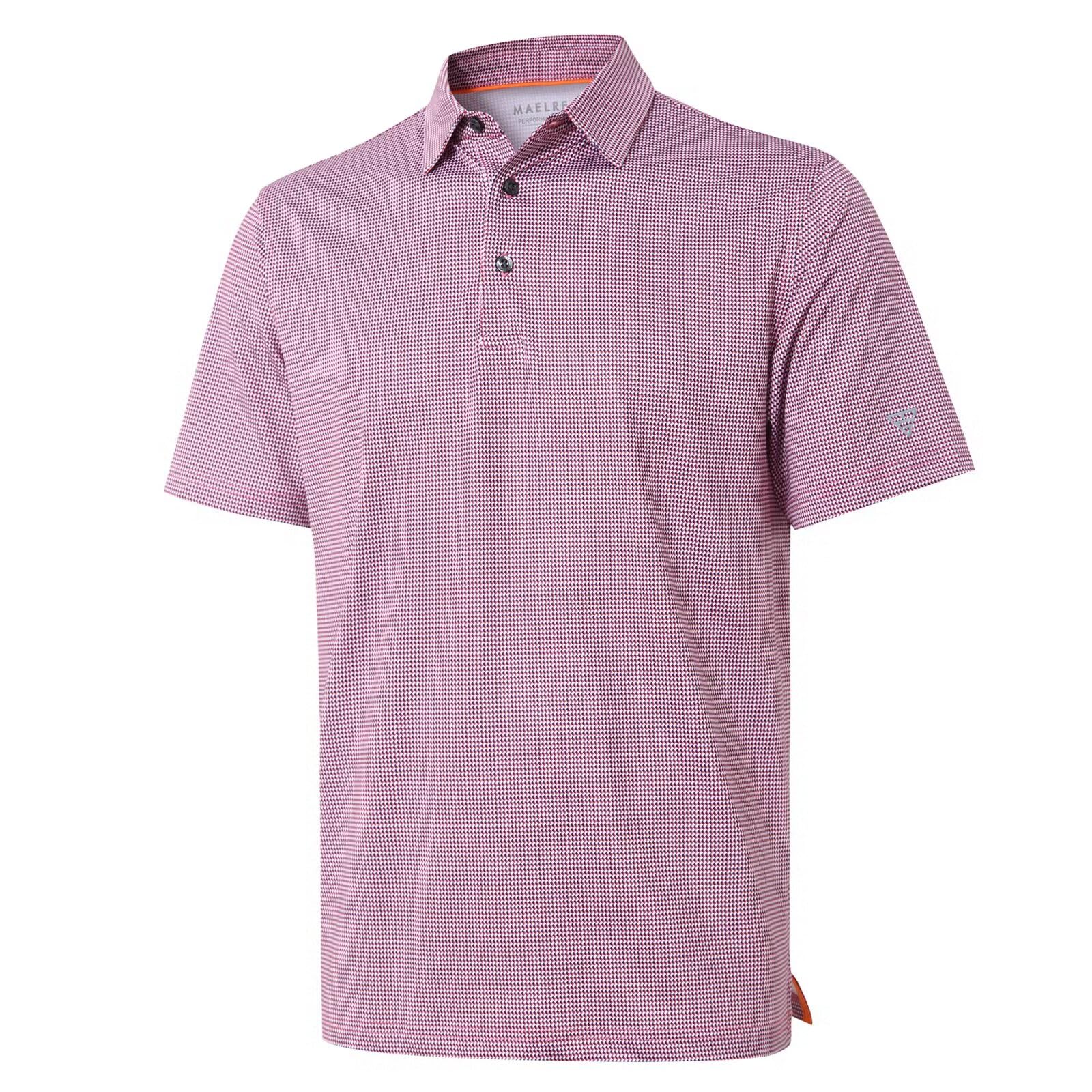 Golf Shirts for Men Dry Fit Short Sleeve Print Performance Moisture Wicking Polo Shirt