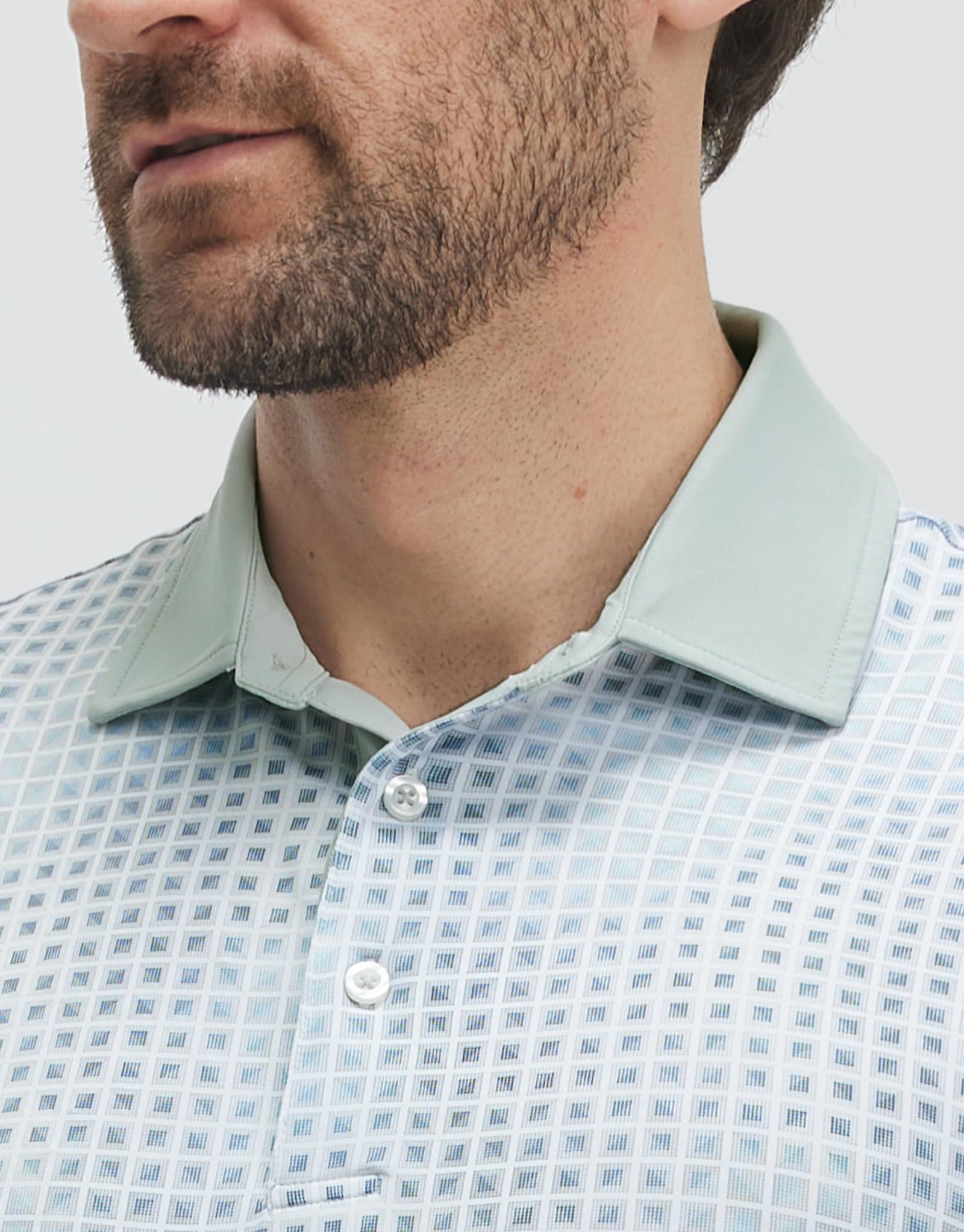 M MAELREG Golf Shirts for Men Short Sleeve Print Patterns Moisture Wicking Performance Lightweight Collared Mens Polo Shirts