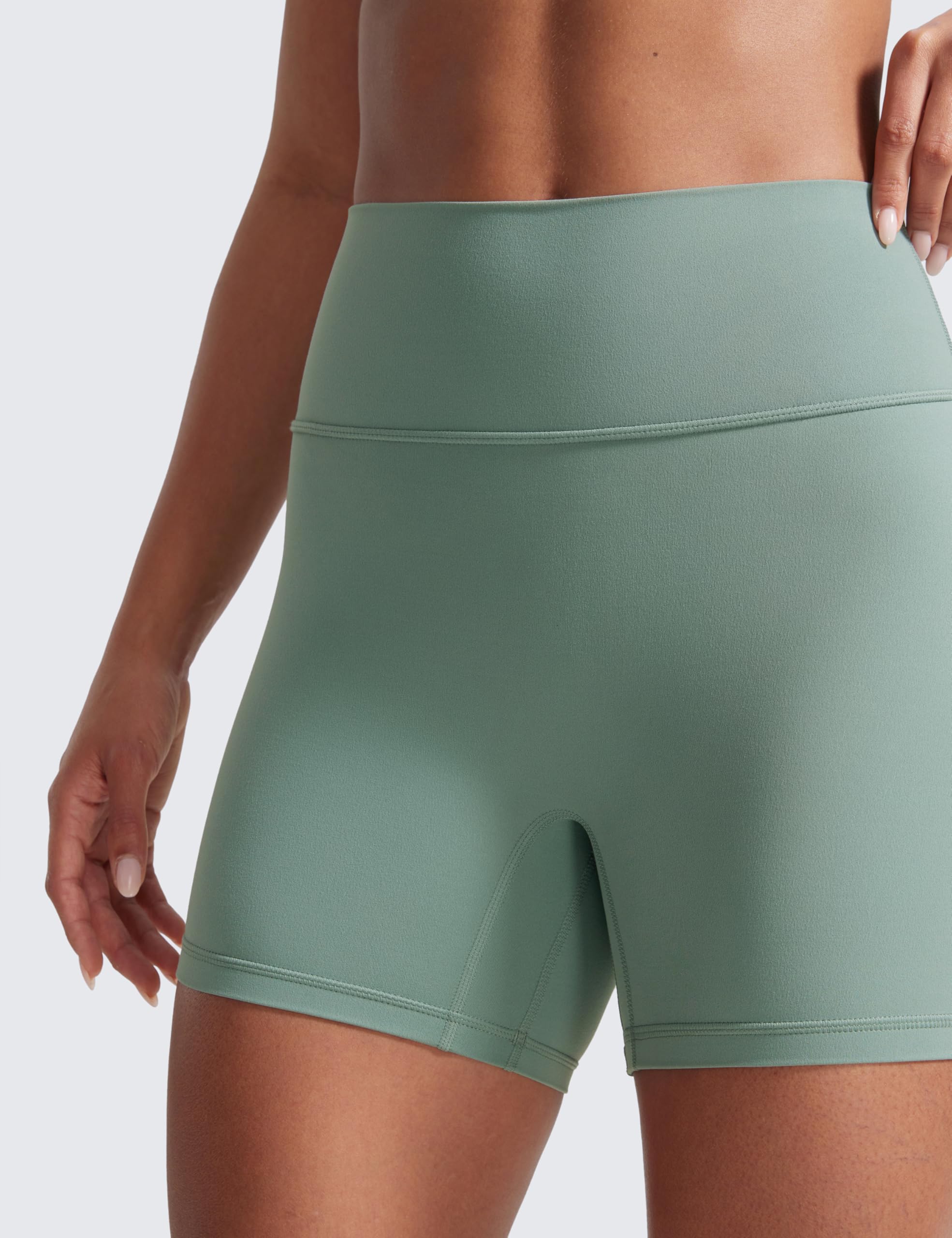 CRZ YOGA Secretsculpt Biker Shorts 4" | Booty Scrunch Butt, Butterlift, Buttery Soft, Moderate Compression, Workout, Pilates, No Front Seam, High Waist, for Women